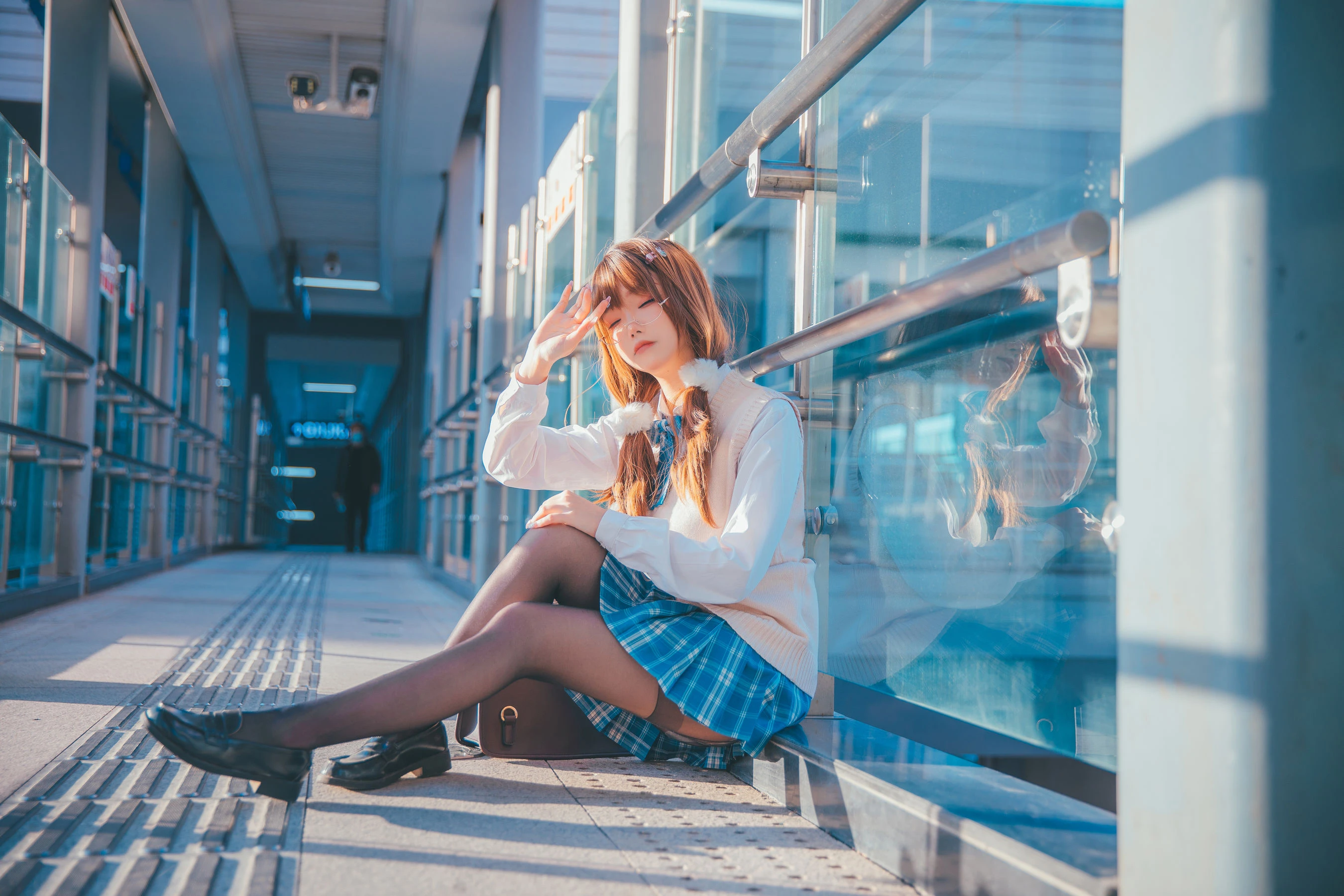 动漫博主雪晴Astra – JK夕阳插图4