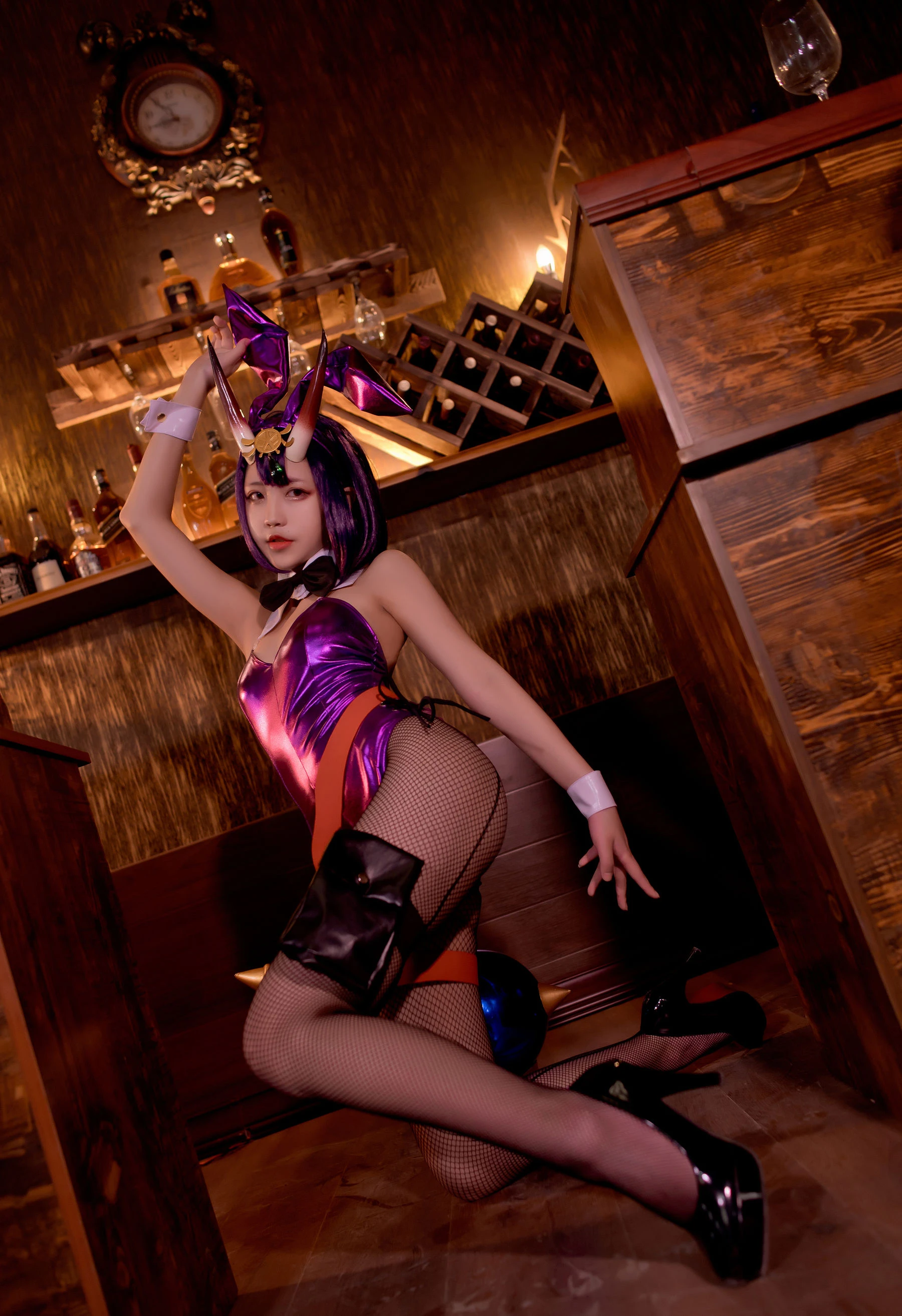 微博萌妹蓝小沂KiKi – 酒吞童子插图2