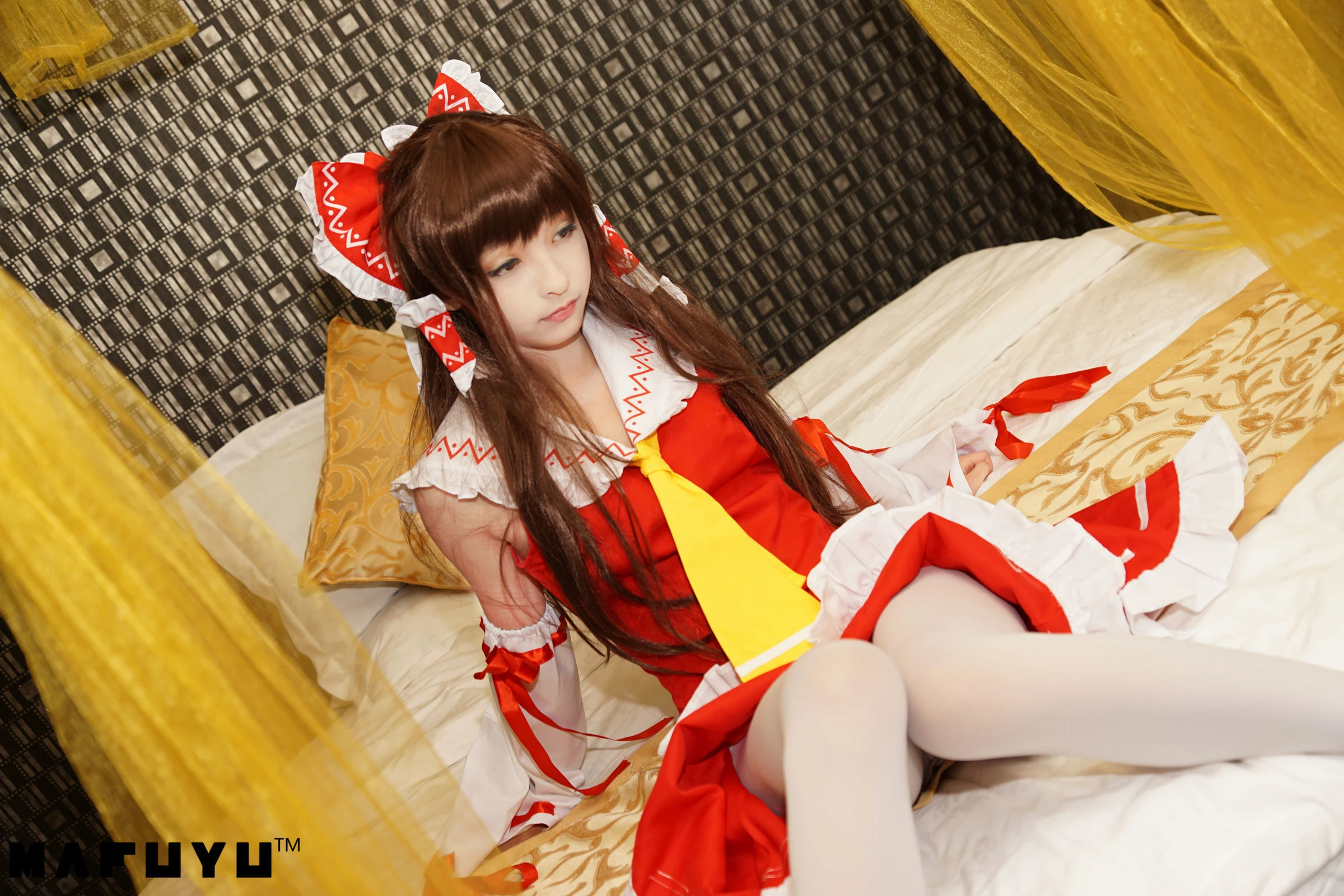 神楽板真冬 COS Reimu猫娘系列套图插图1