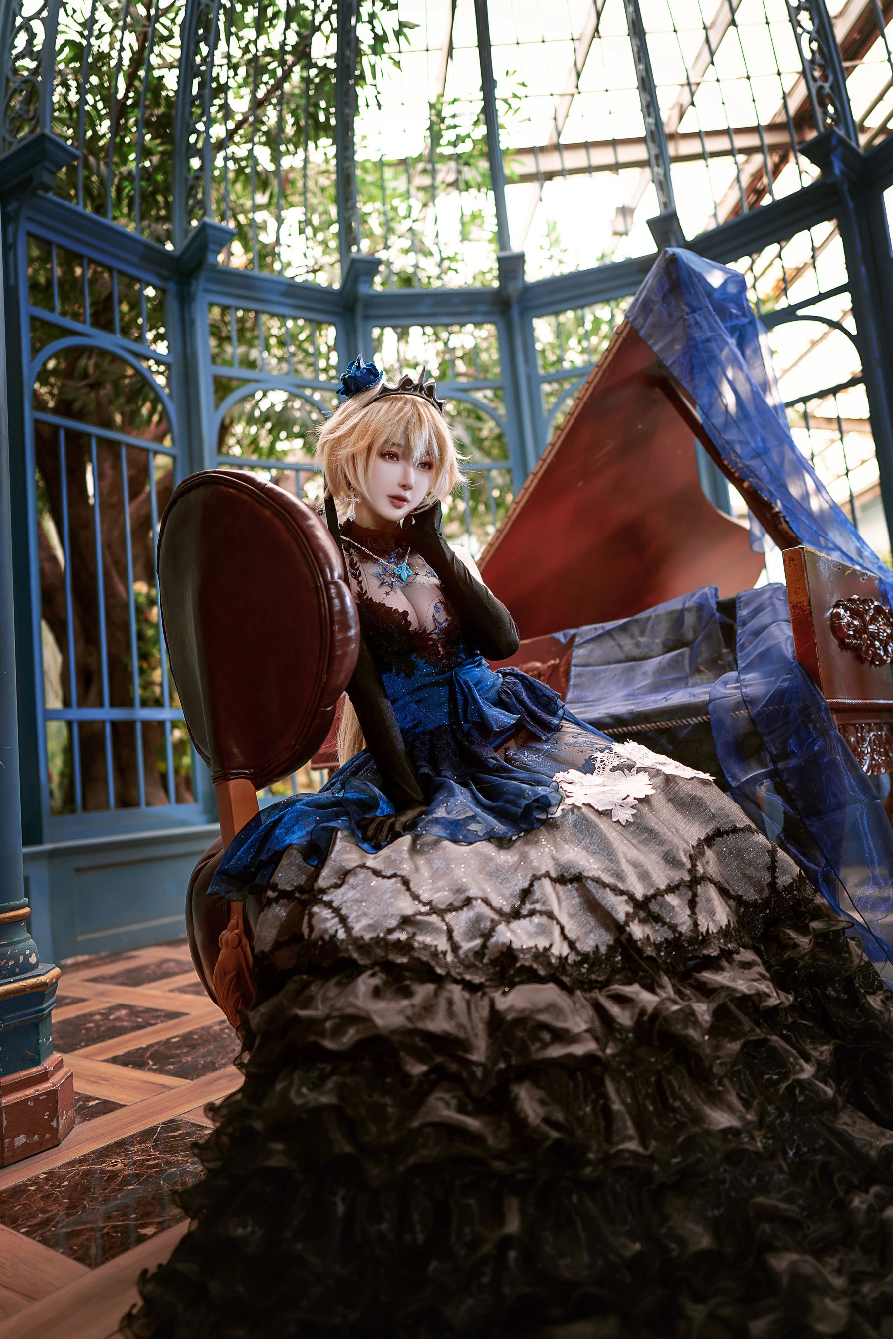 动漫博主阿包也是兔娘 – 贞德婚纱插图5