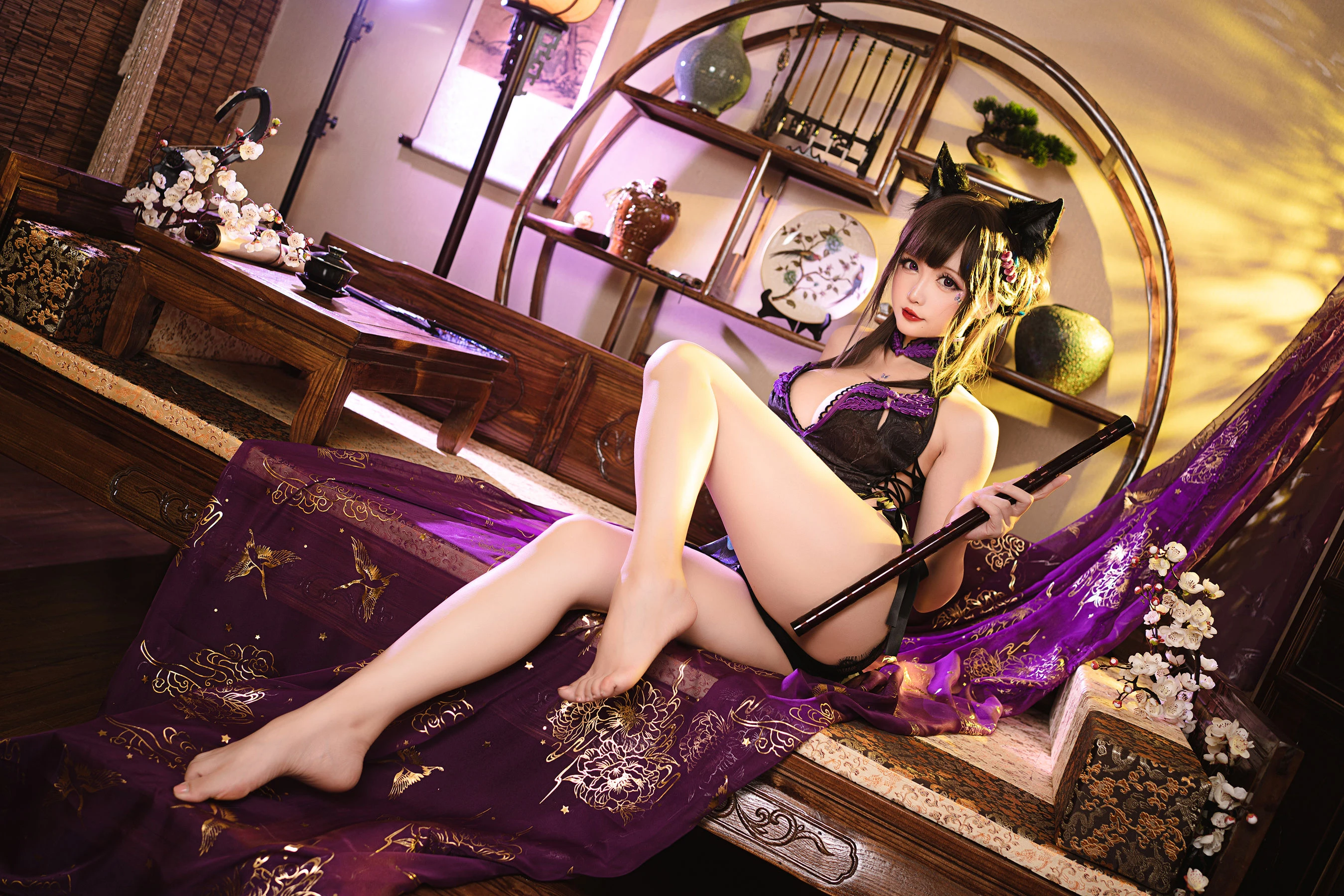 Coser小姐姐星之迟迟 – 蝴蝶旗袍插图7