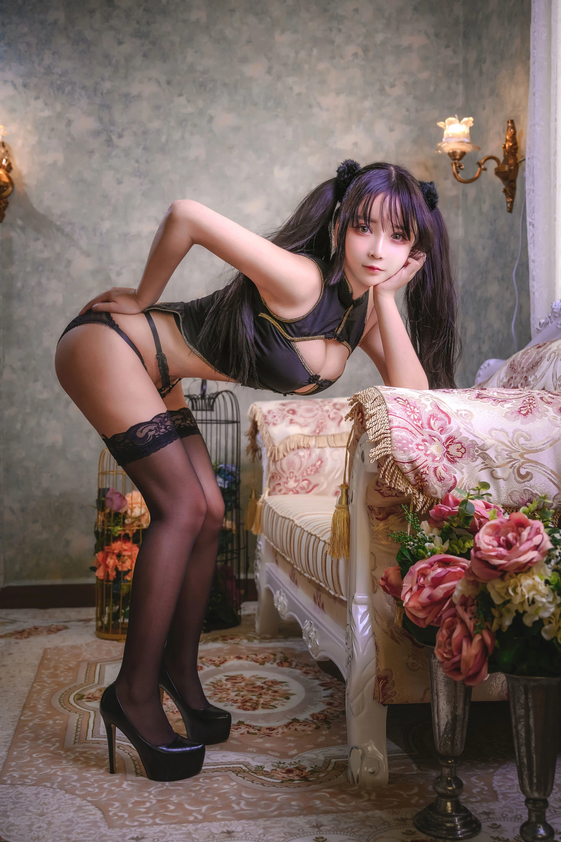 二次元妹子抱走莫子aa 双马尾 性感与清纯插图7