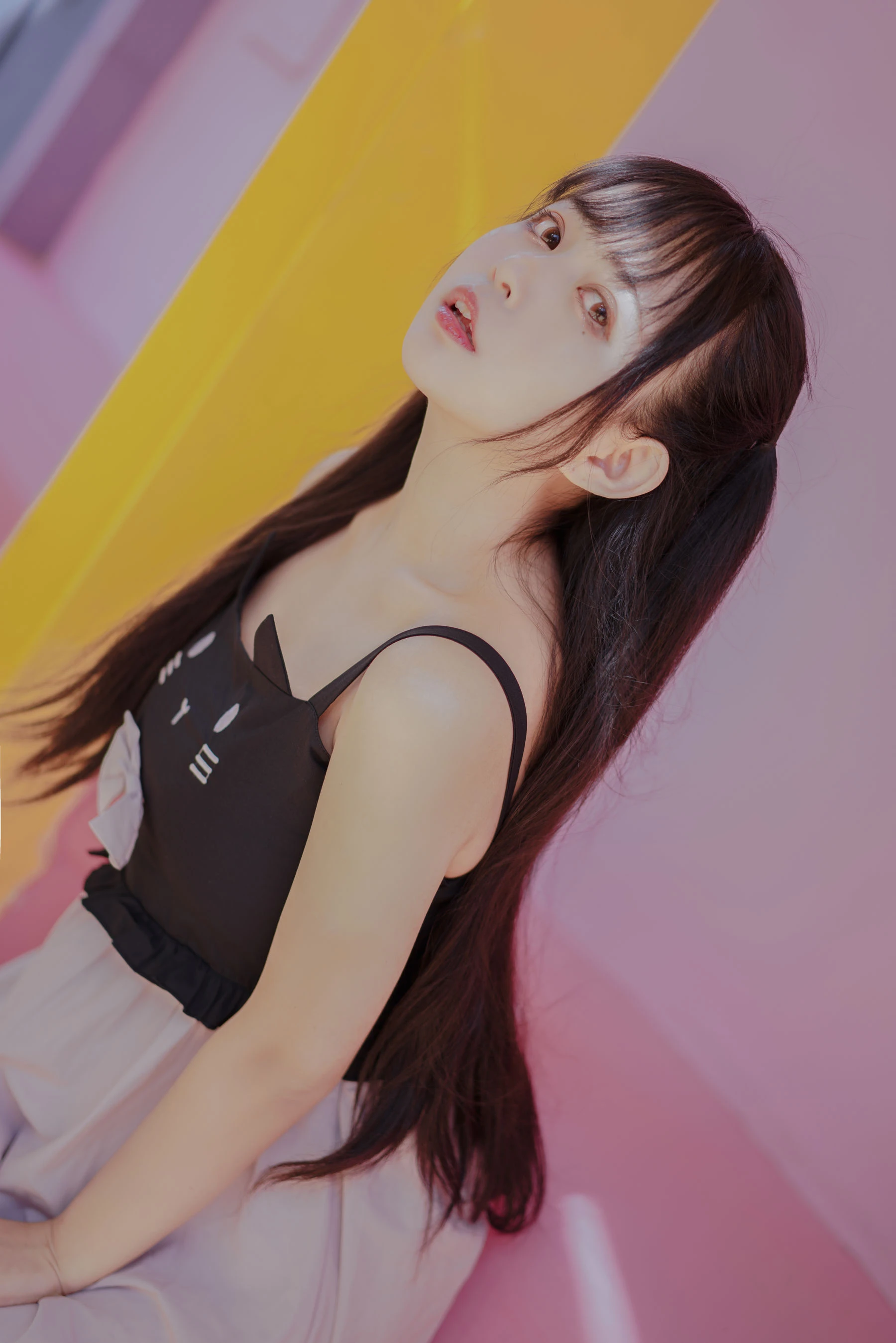 大眼萌妹黑猫猫OvO – pink插图4