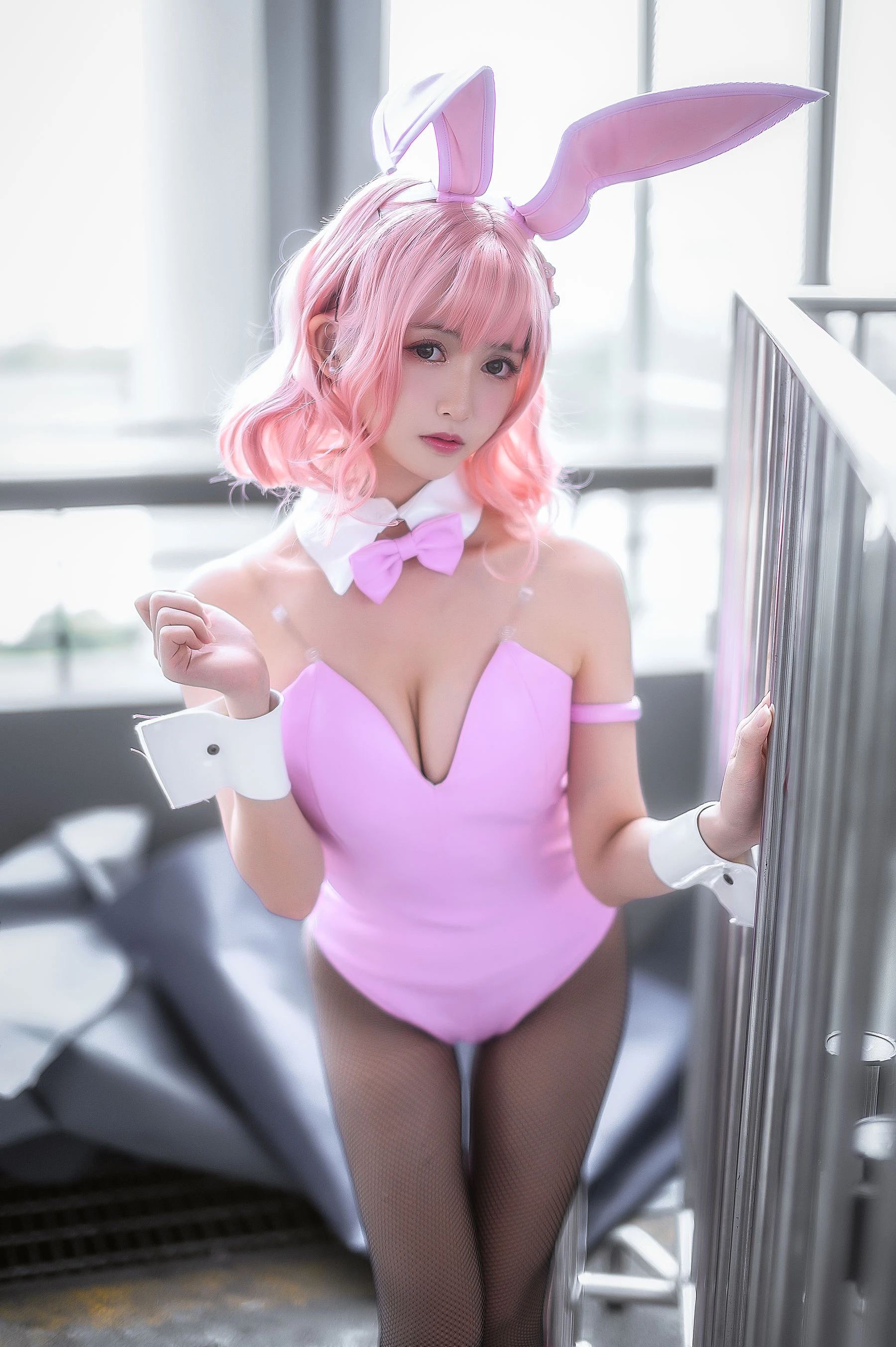 超人气Coser鳗鱼霏儿 粉红兔女郎插图6