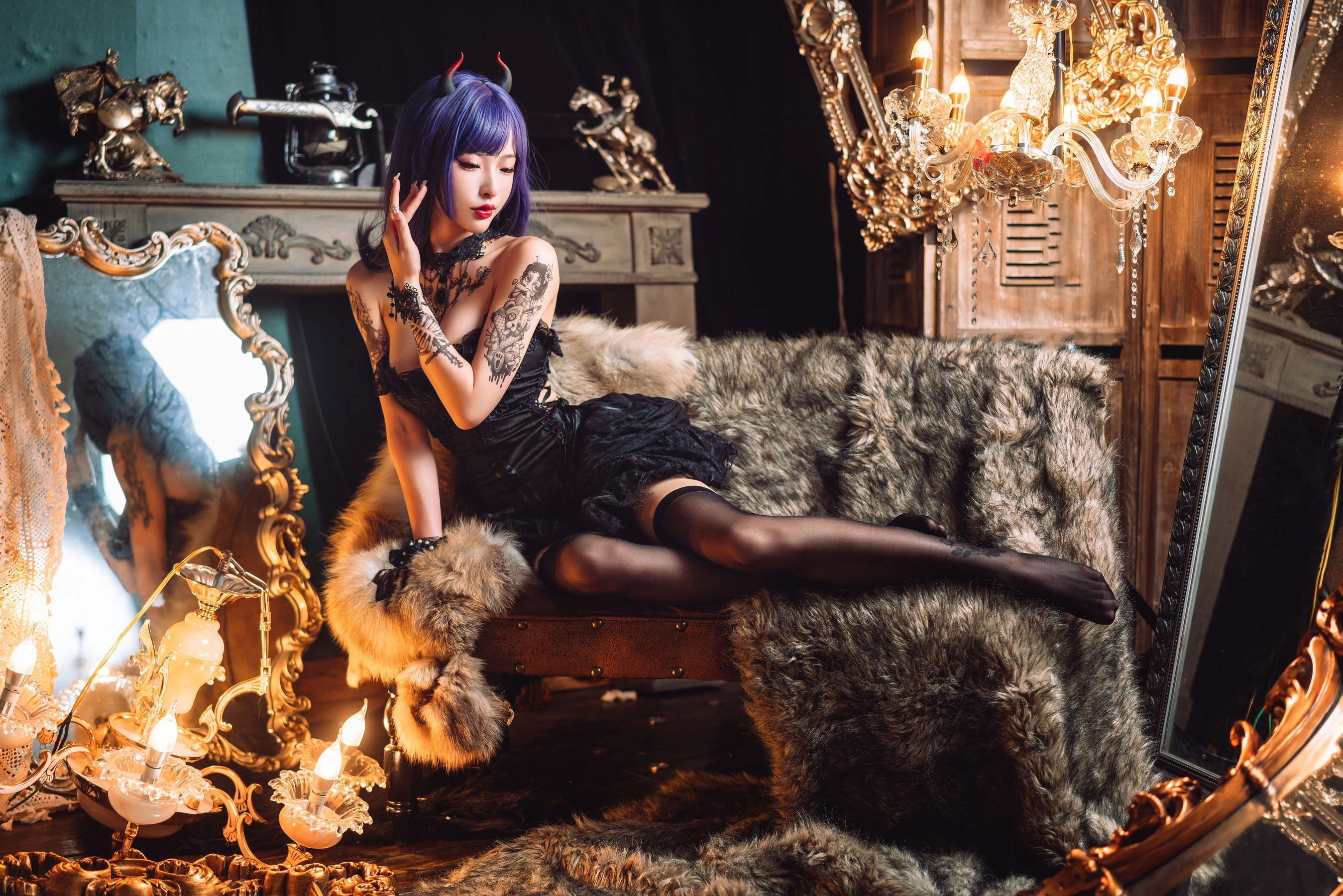 尤物清水由乃 – 暗黑纹身插图2