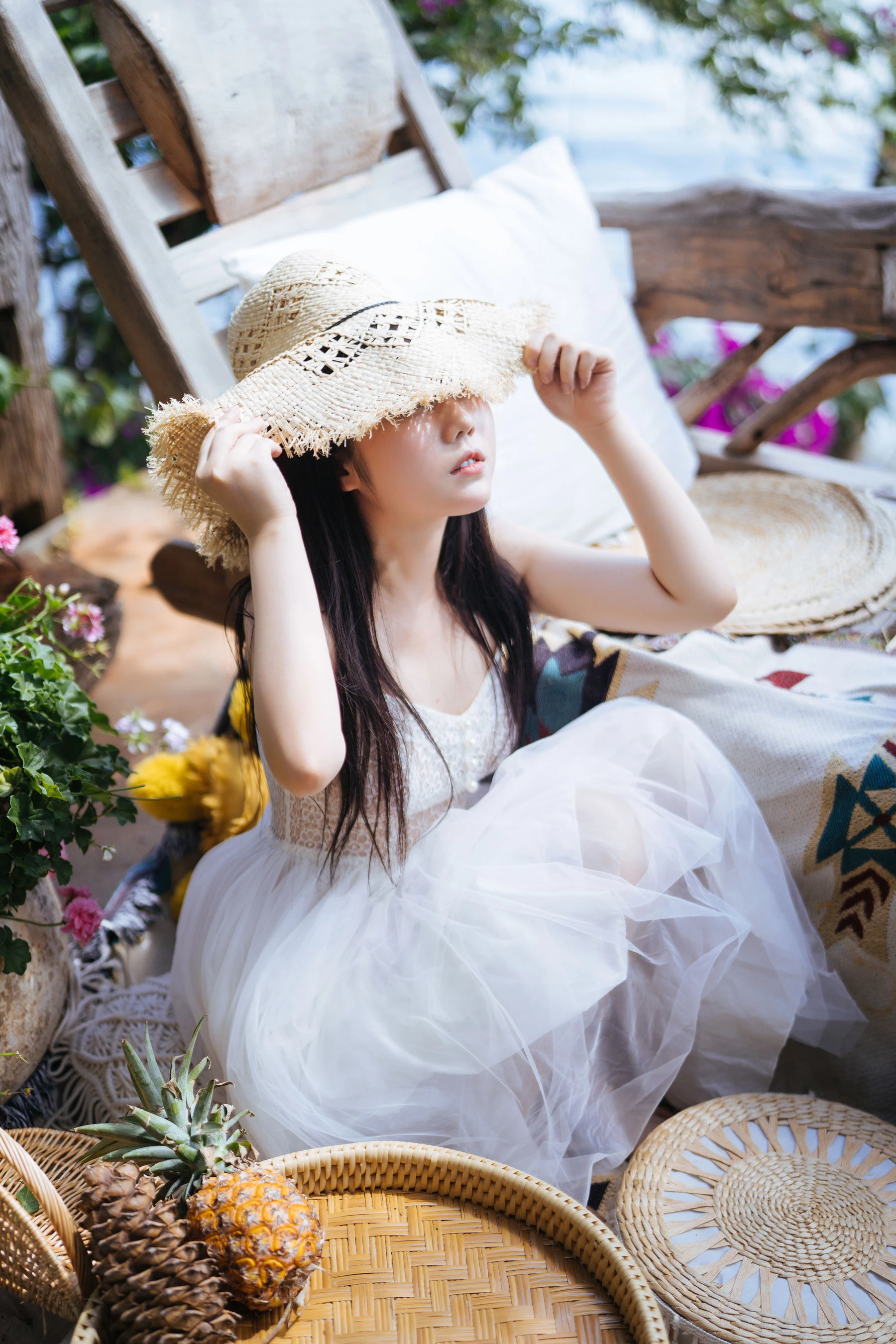 微博福利姬镜酱 – 静夏之白裙少女插图5