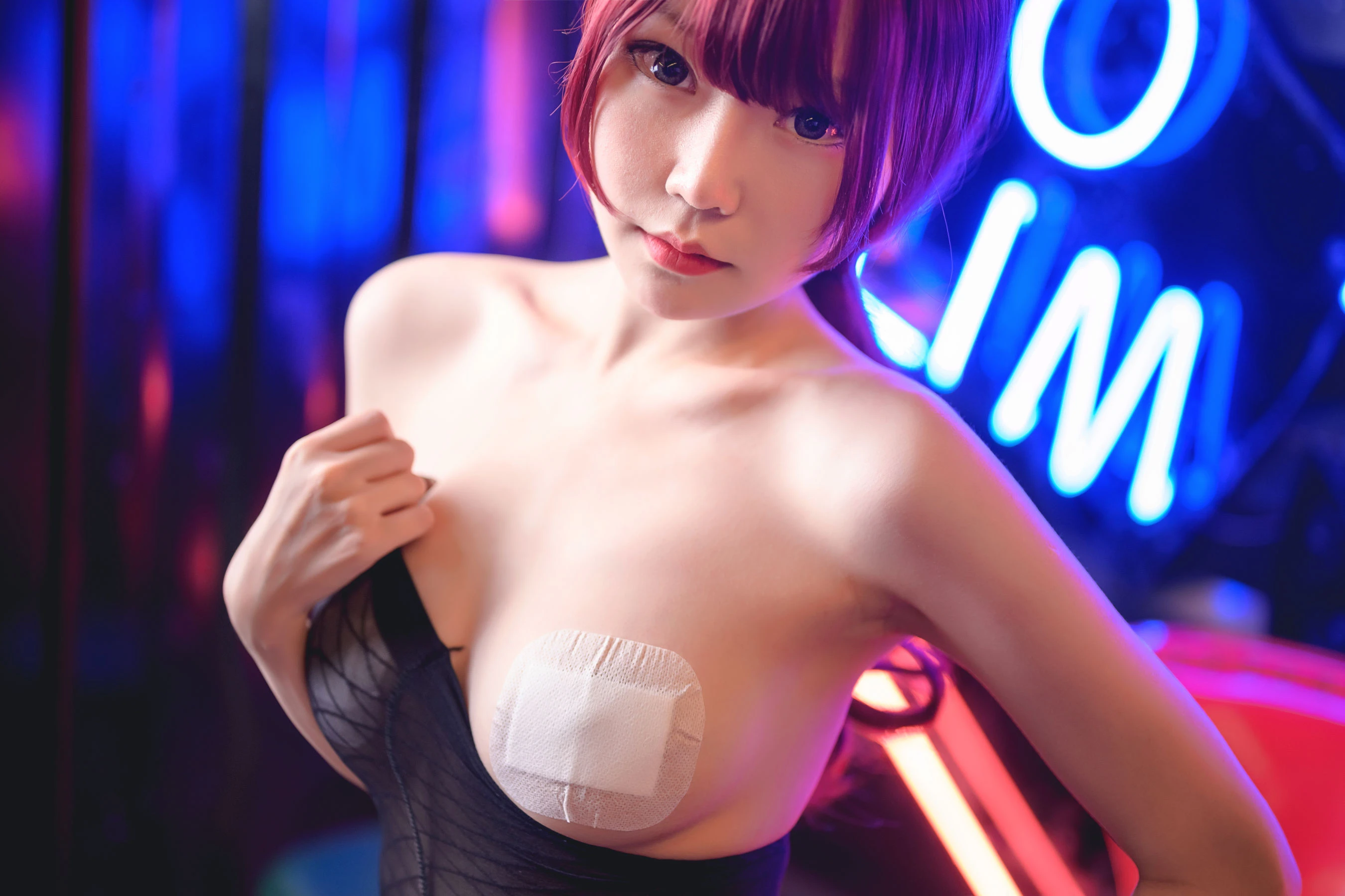 香草喵露露 – 连体黑丝插图6