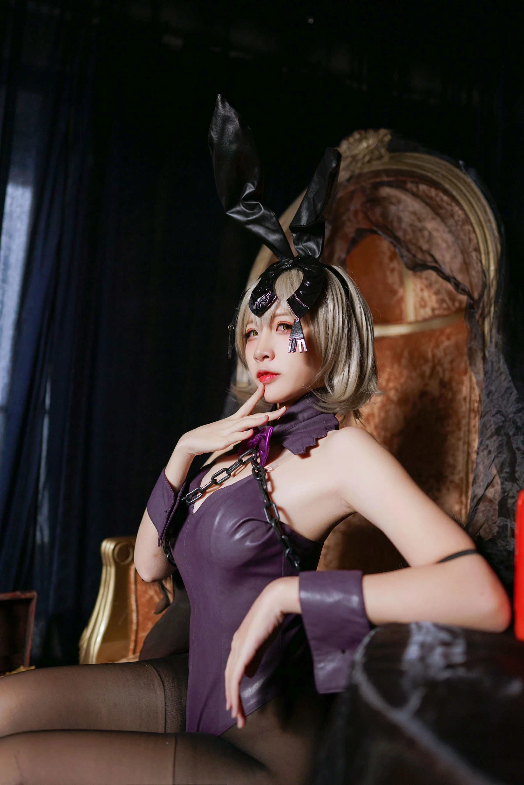 人气Coser二佐Nisa Fate黑贞兔女郎插图1