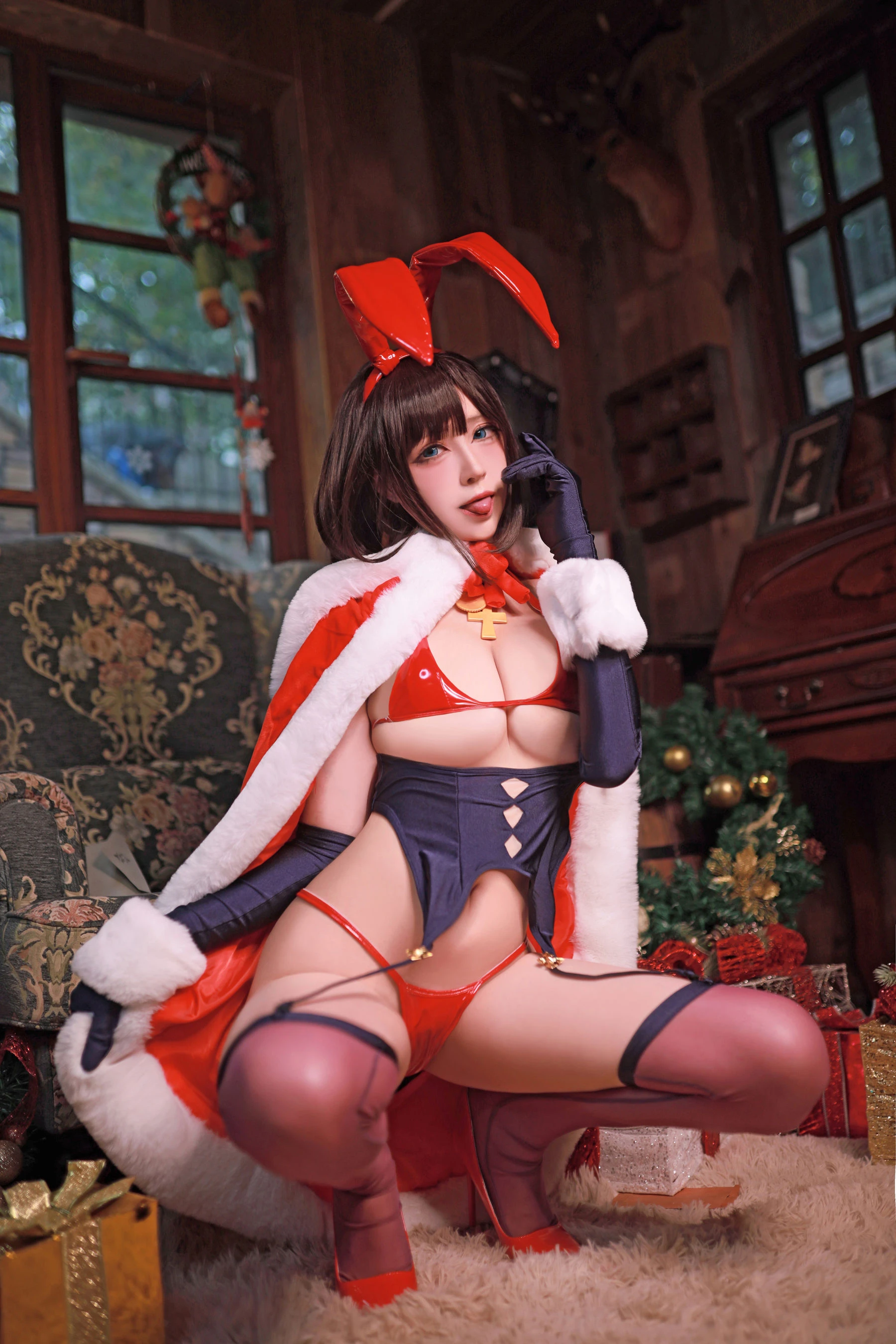 黑白御猫 – 魔太郎圣诞兔子插图3