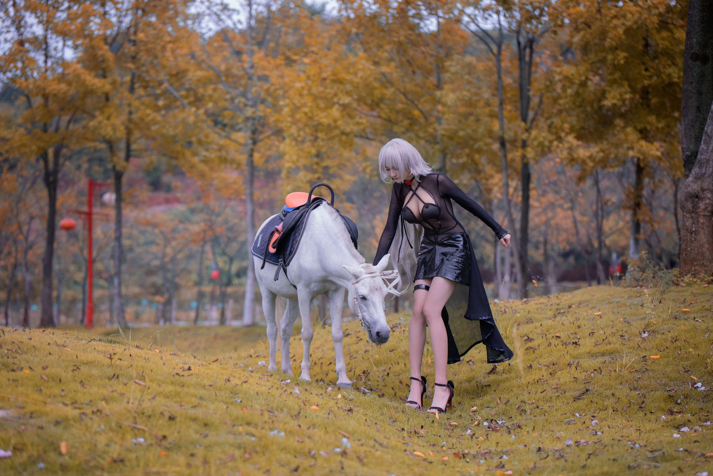 COS妹子仙九Airi – 黑贞马会插图7