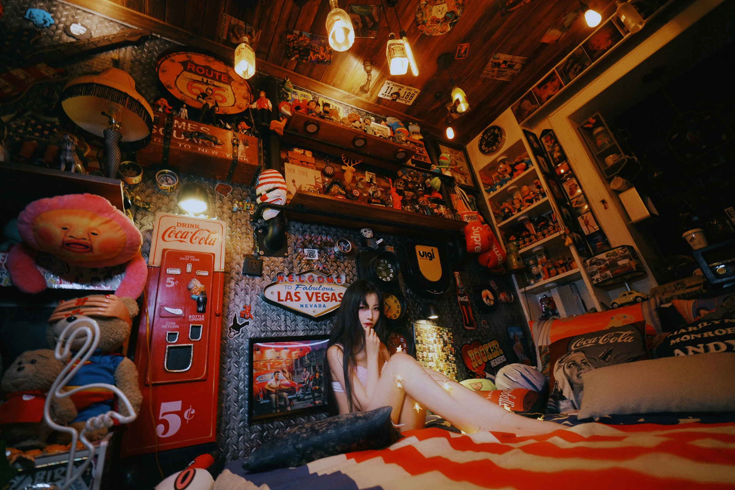 Shika小鹿鹿 – 内衣+白衬衣插图1