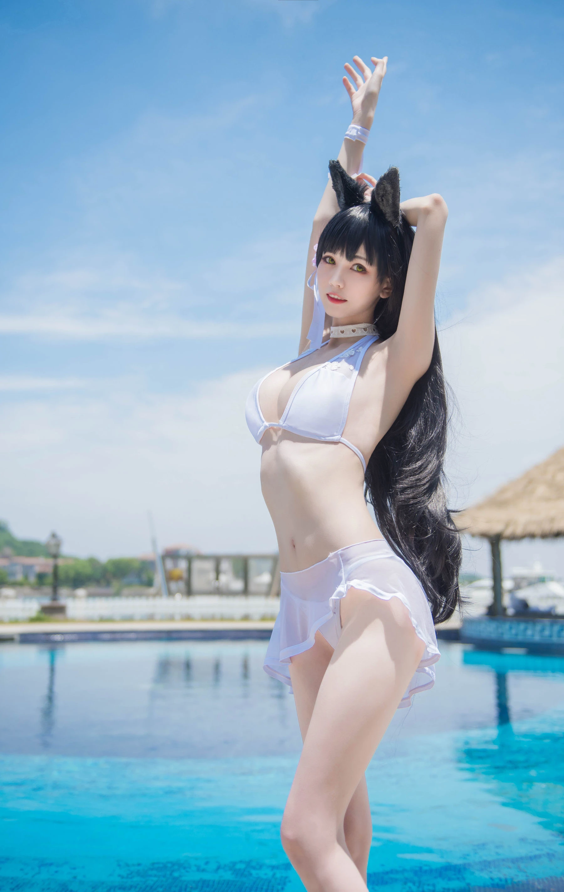 小妖精你的负卿 – 爱宕泳装插图2