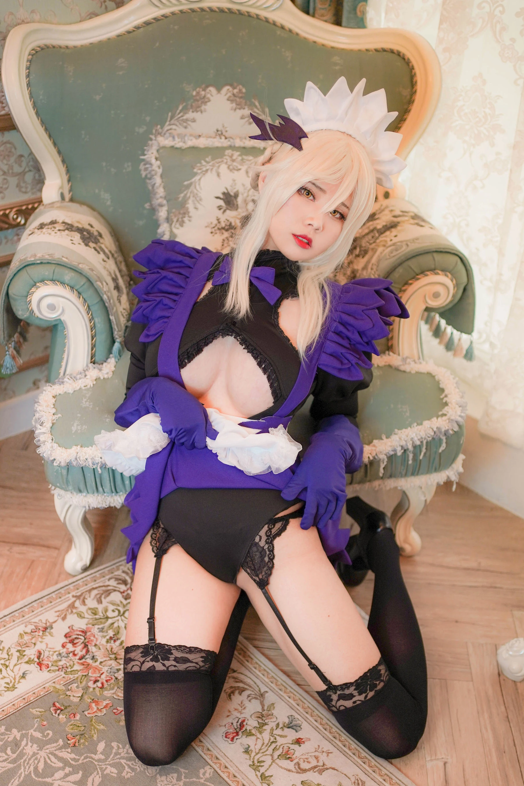 Coser萱-KaYa – 泳装阿尔托莉雅女仆插图7