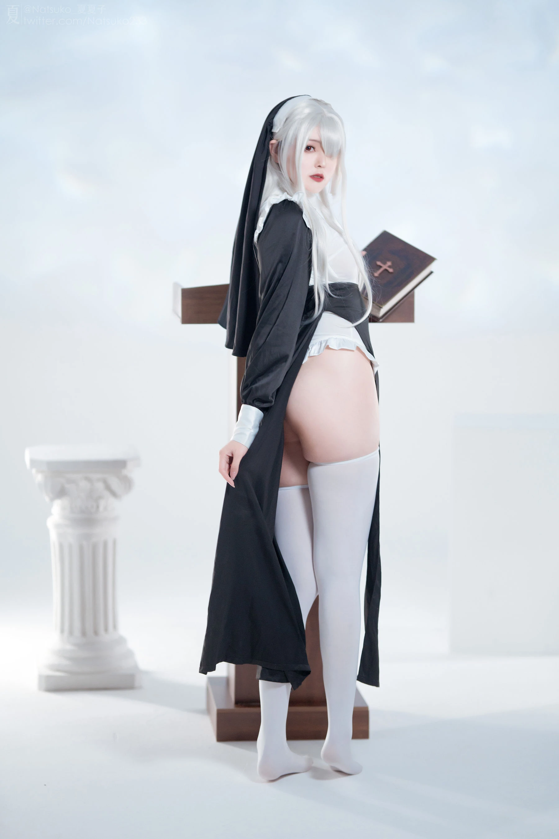 Natsuko夏夏子 – 反差修女插图2