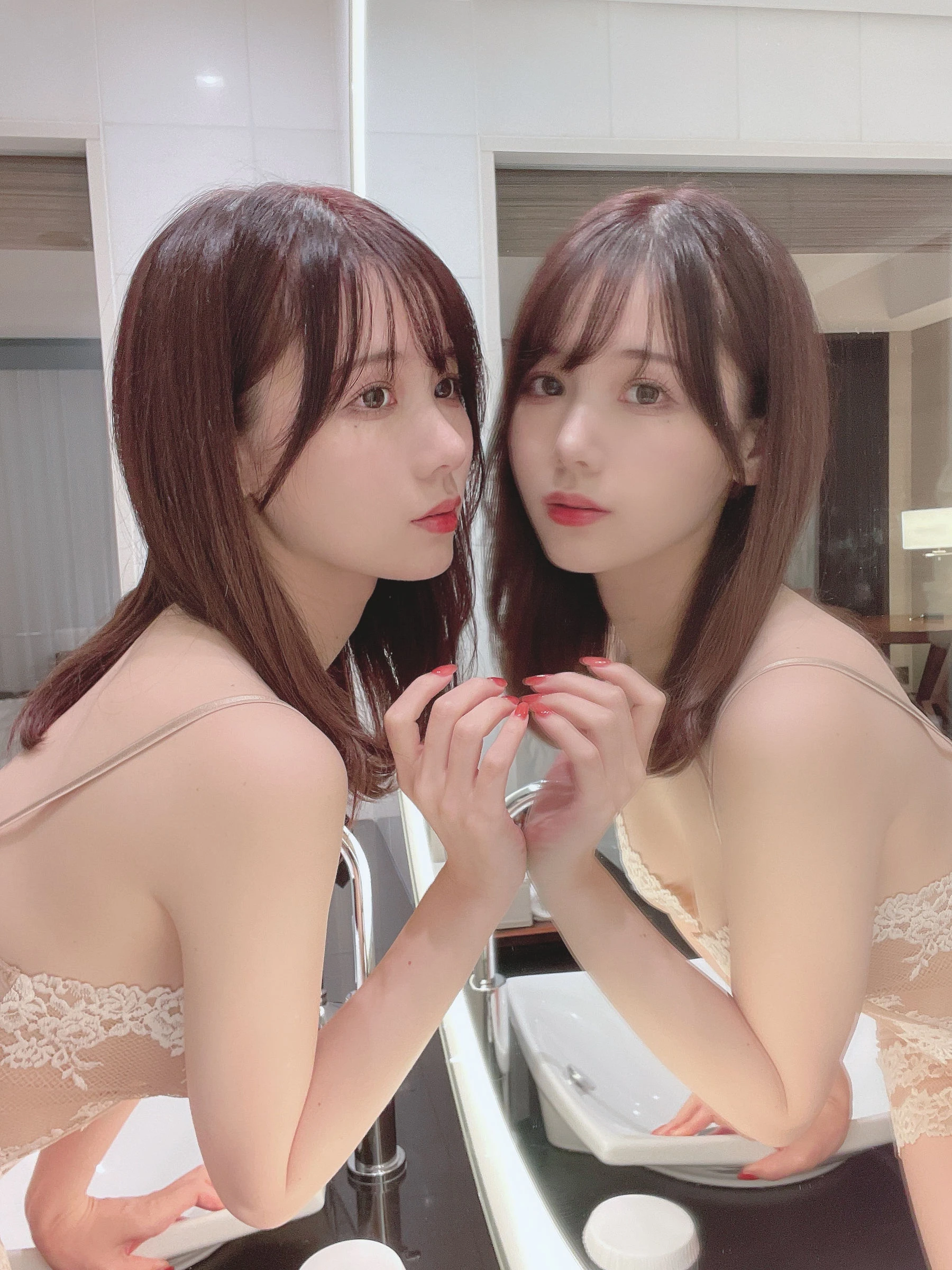 日本甜美COSERけんけん[fantia] 20211124-透け肌キャミソール插图5