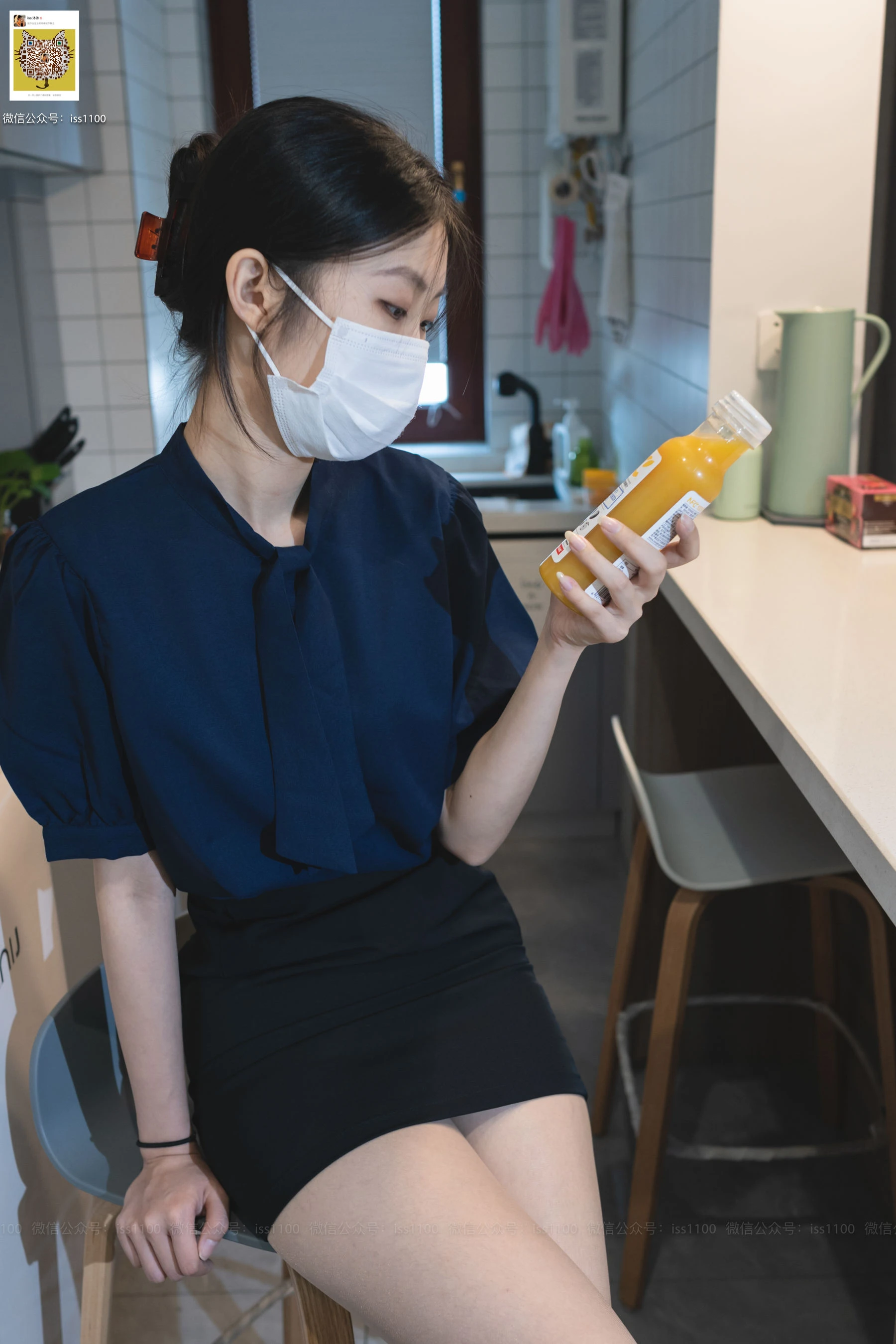 [ISS系列] 美晗 蓝色衬衫插图5