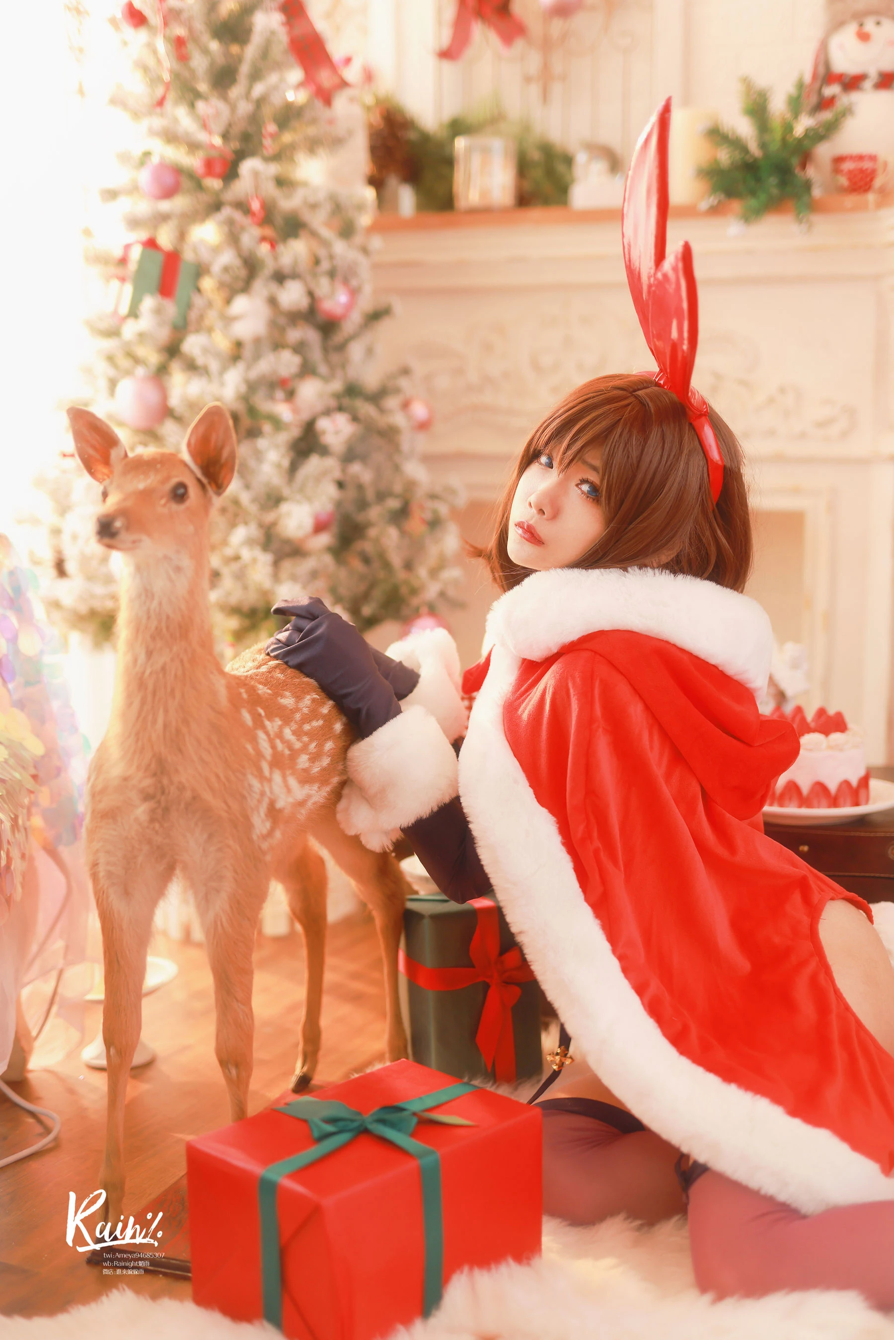 动漫博主Rainight魈雨 – 圣诞兔插图1
