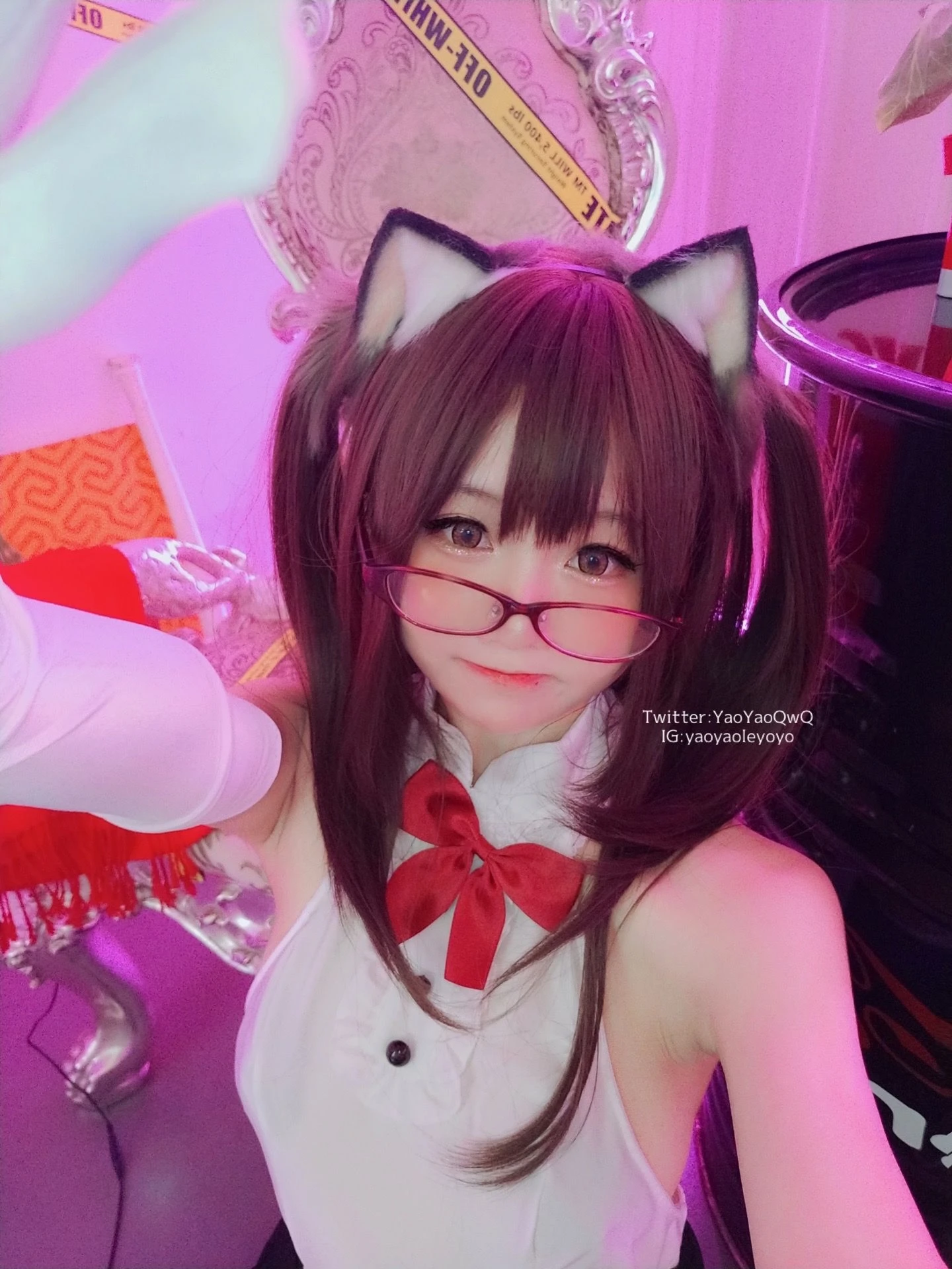 萌妹子Coser摇摇乐yoyo – 黑色紧身衣插图4