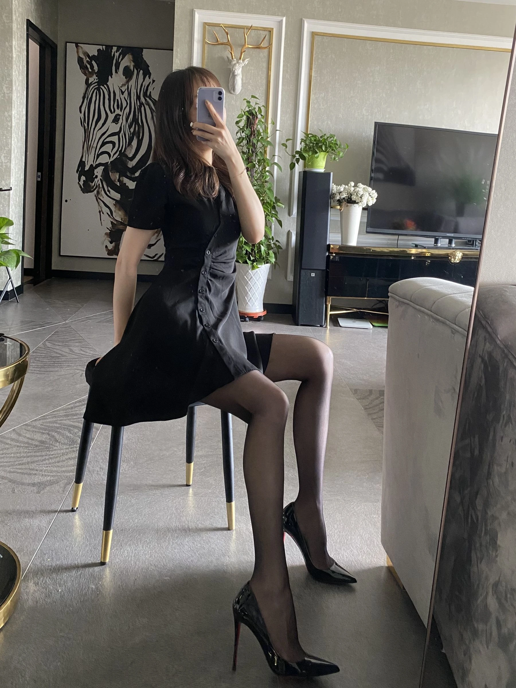 丝足博主麋鹿_Monroe 2020.08.27 黑丝梦想插图1