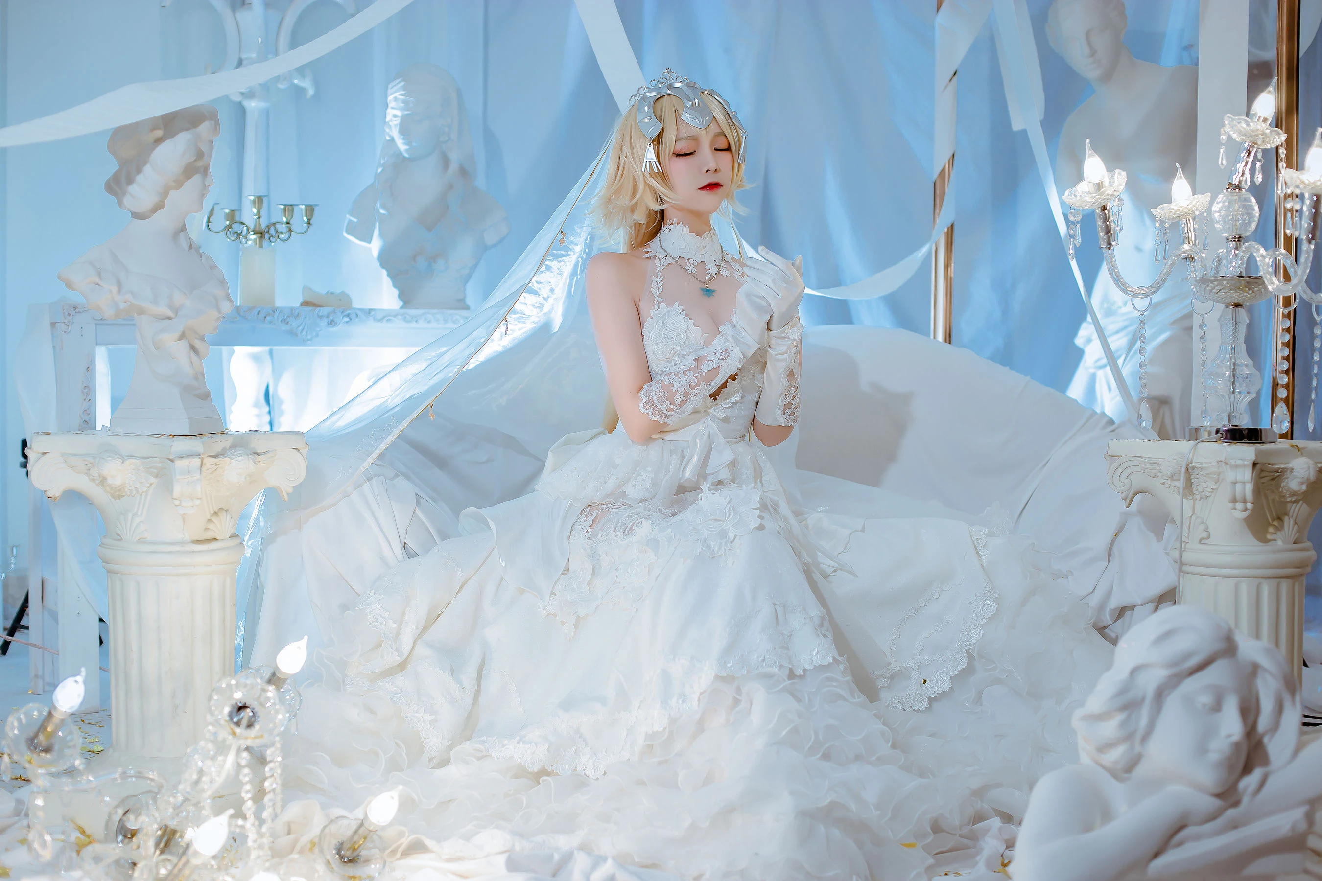 人气Coser二佐Nisa – fate贞德花嫁插图4