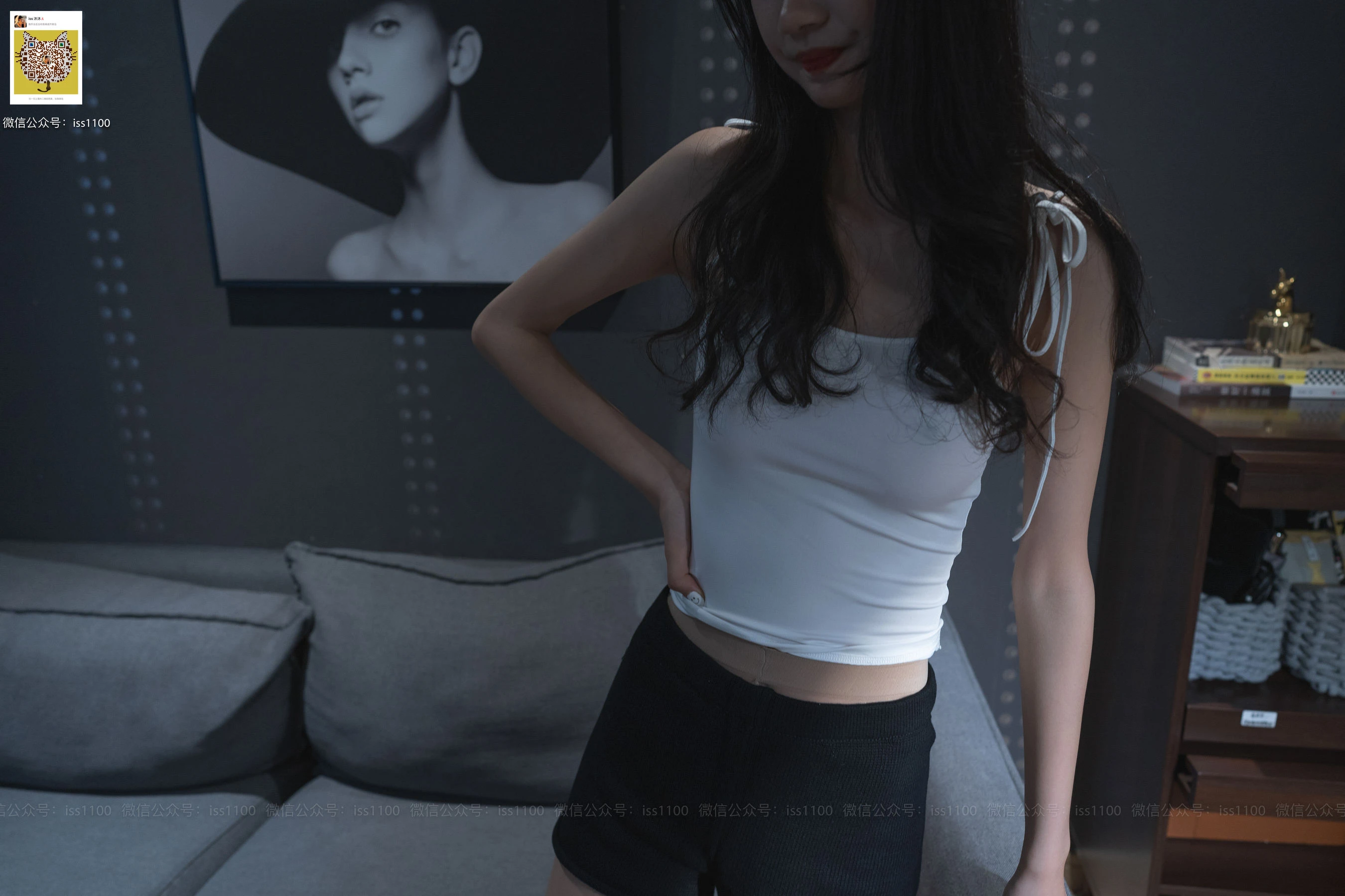 [ISS系列] 酱酱 白色吊带插图1