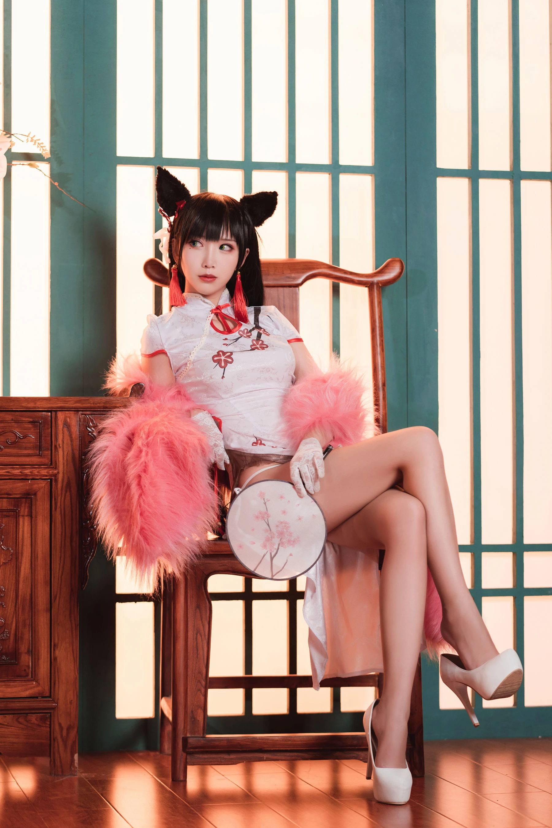 可爱人气Coser面饼仙儿 – 旗袍爱宕插图4