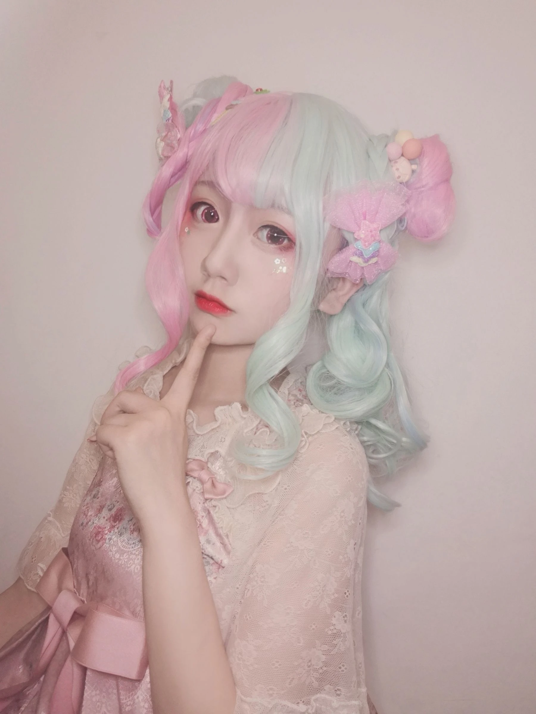 动漫博主弦音sic – lolita草莓薄荷冰淇淋插图1