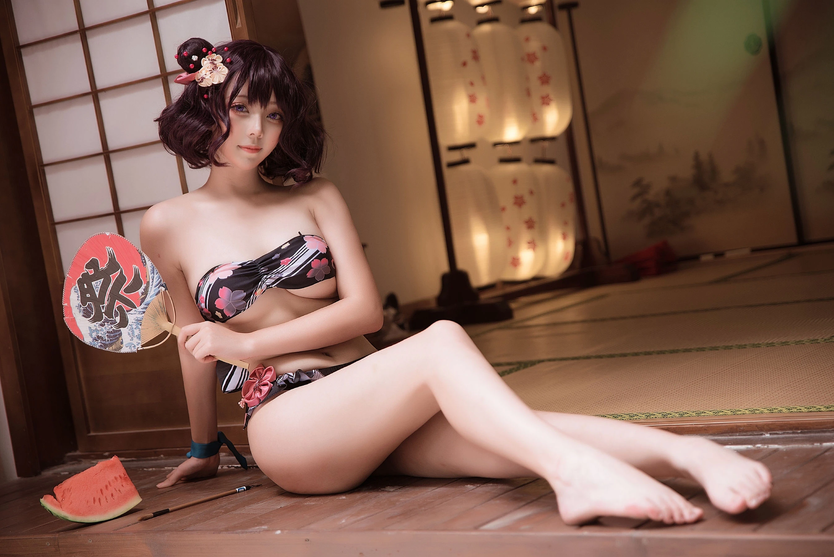 萌妹菌烨tako 葛饰北斋 水着插图2