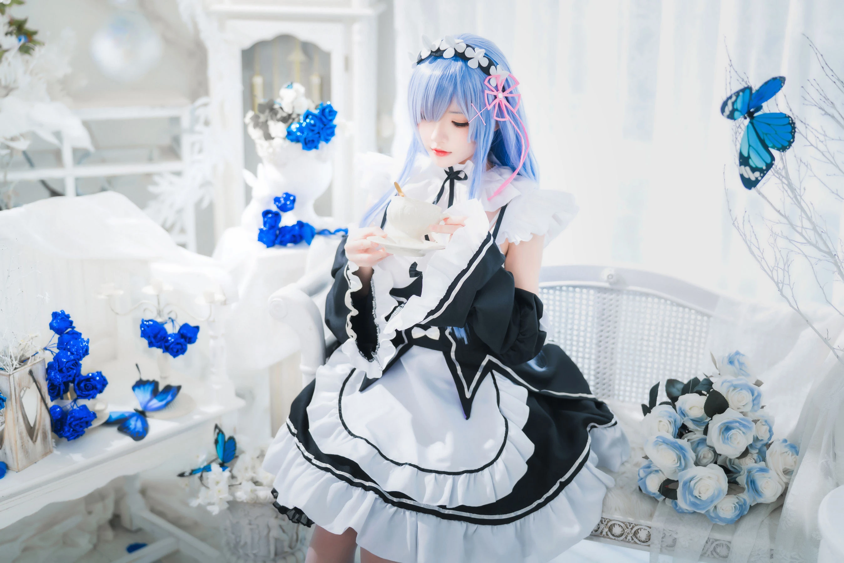 桜桃喵 – 长发蕾姆插图5