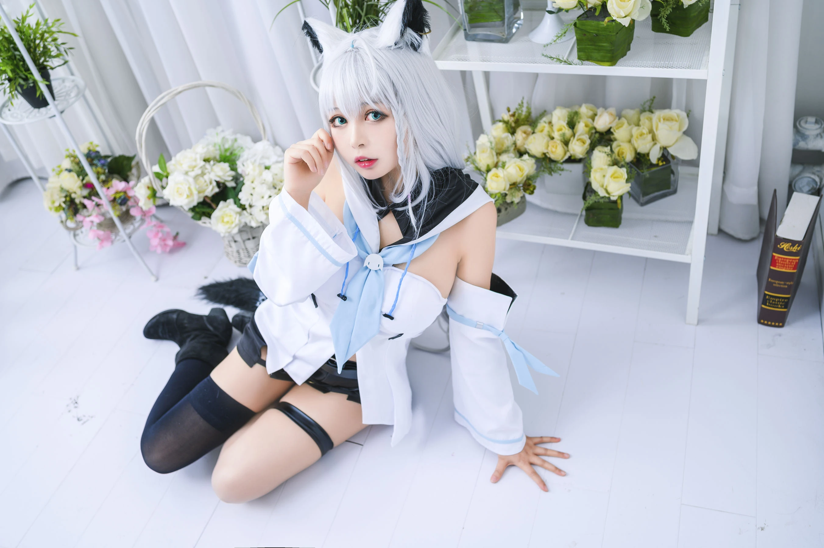 大眼萌妹黑猫猫OvO – 白上吹雪插图7