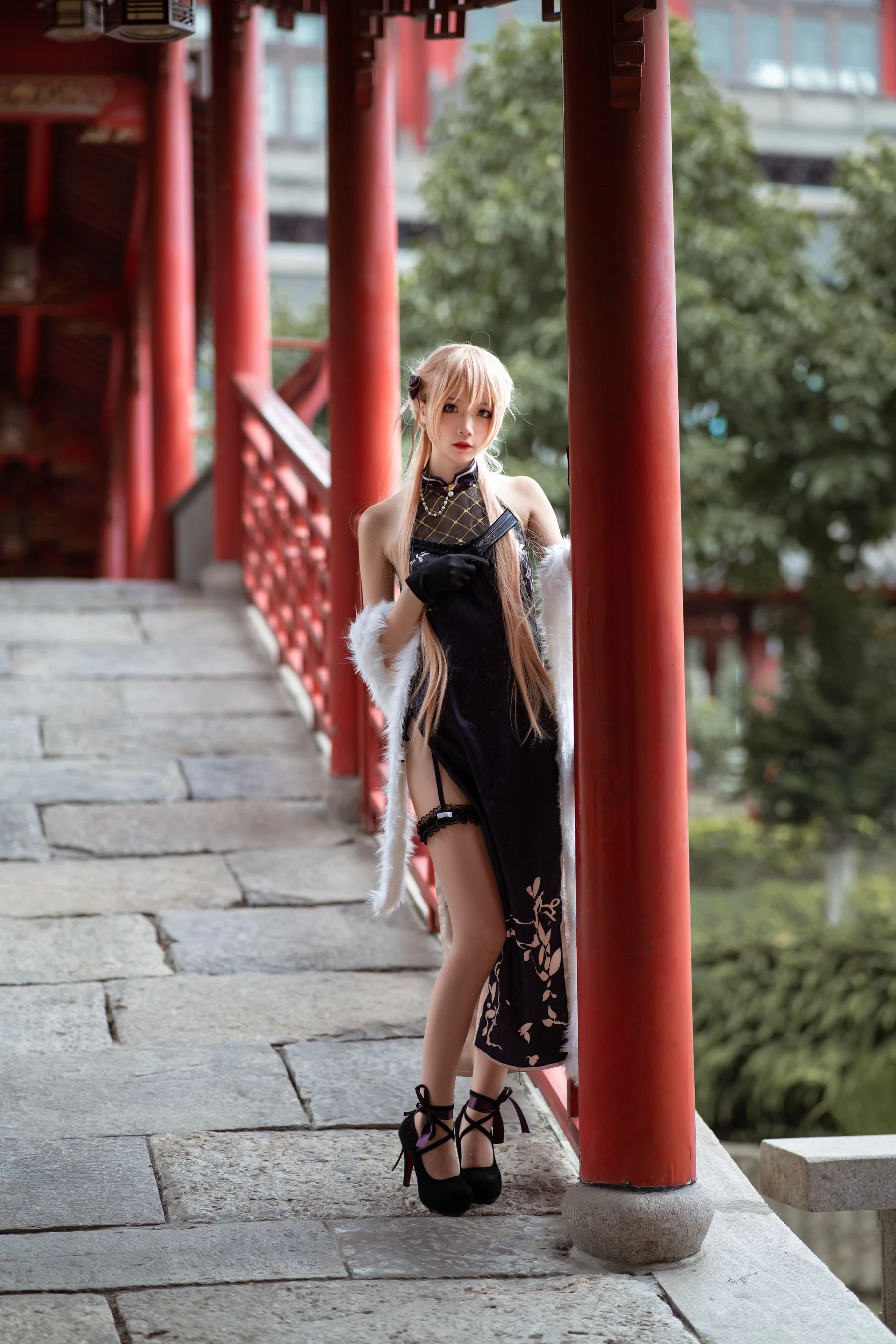 清纯少女五更百鬼 – OTS-14旗袍插图5