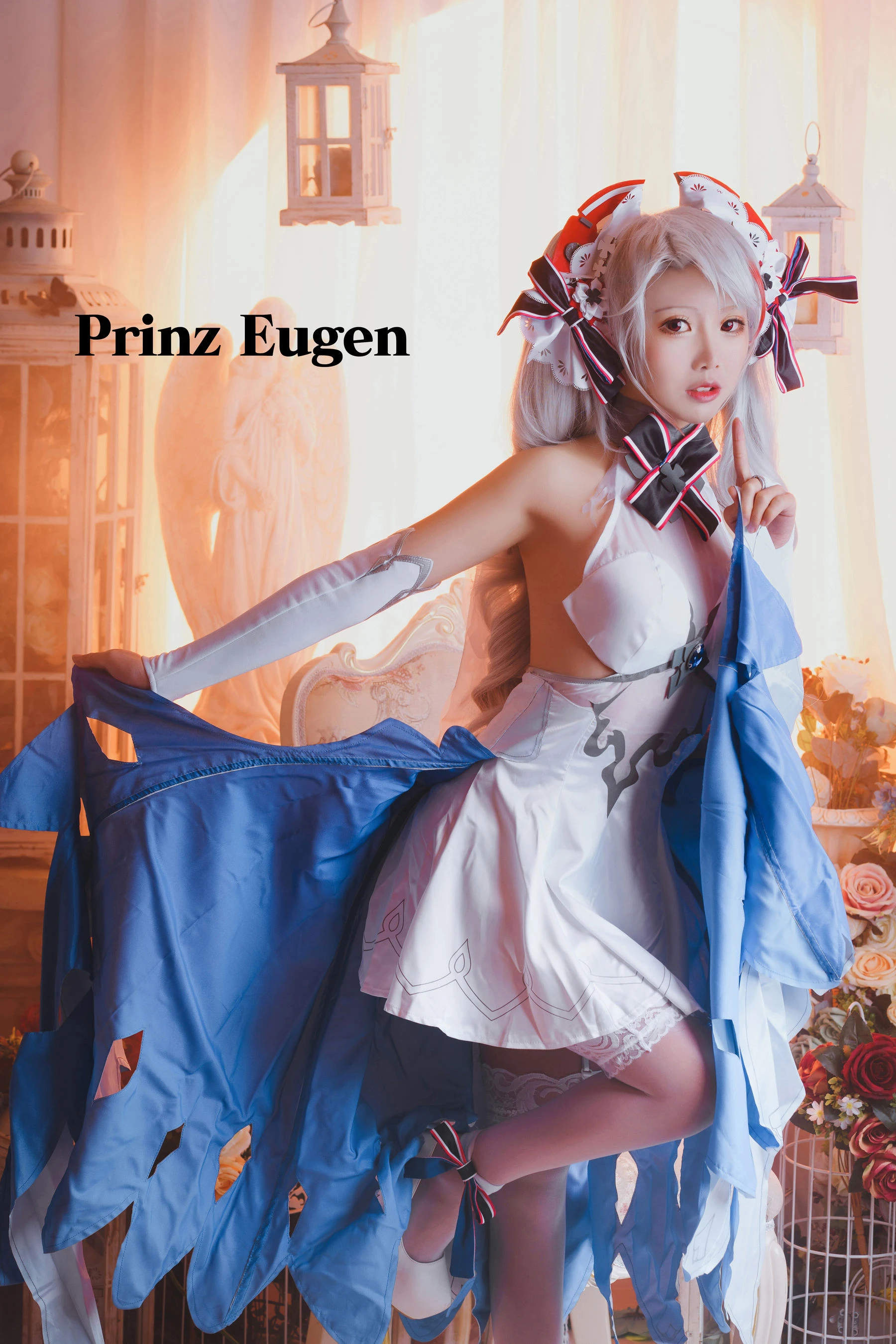 可爱人气Coser面饼仙儿 欧根花嫁插图7