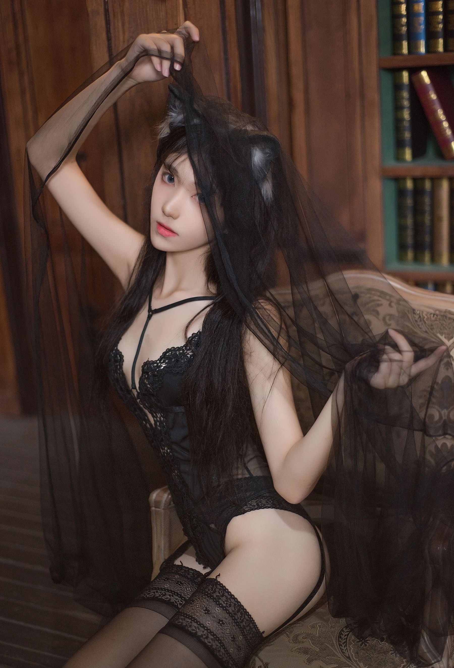 动漫博主南桃Momoko – 黑内衣插图6