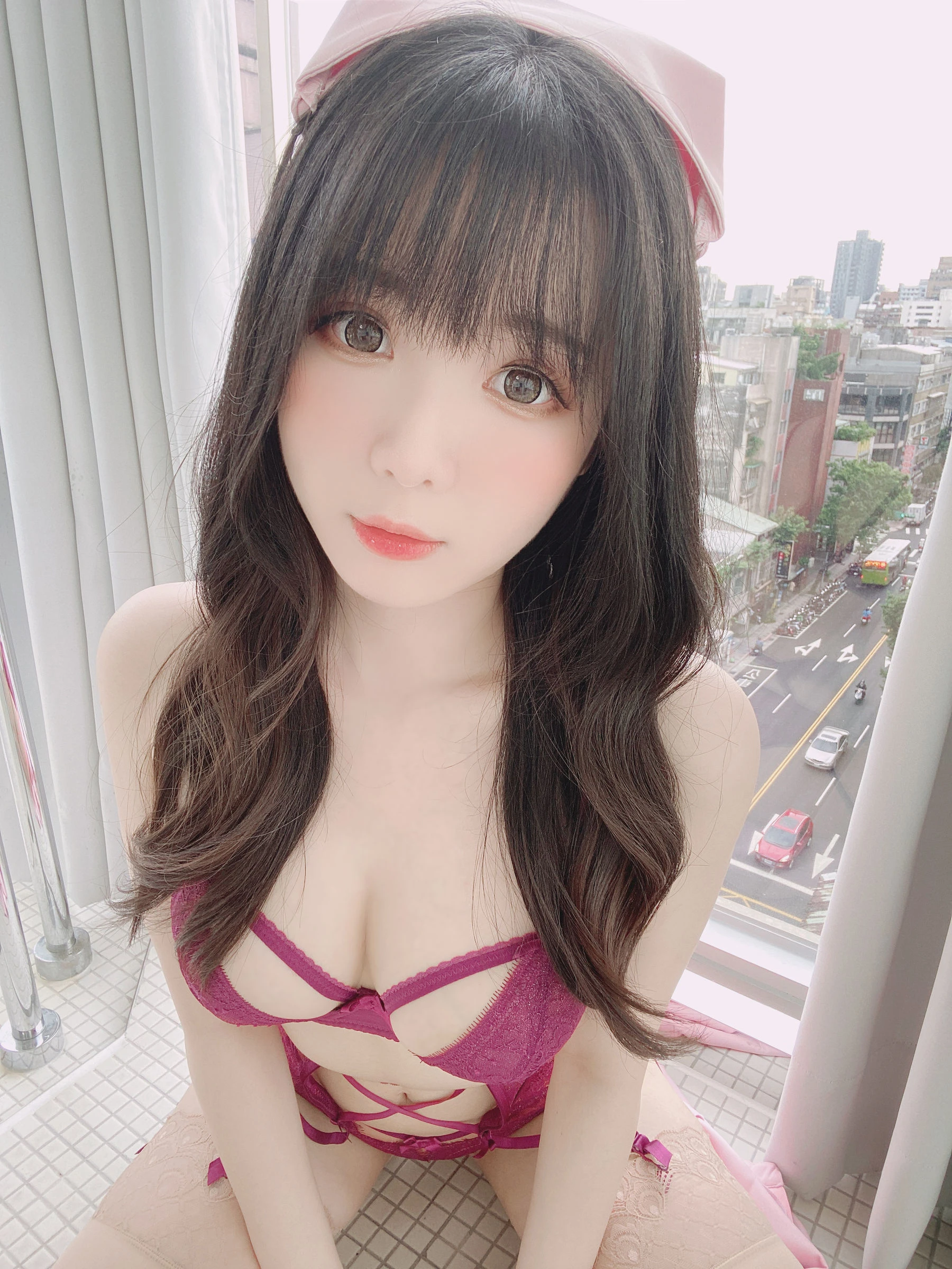 微博妹纸霜月shimo – ピンクナース__插图2