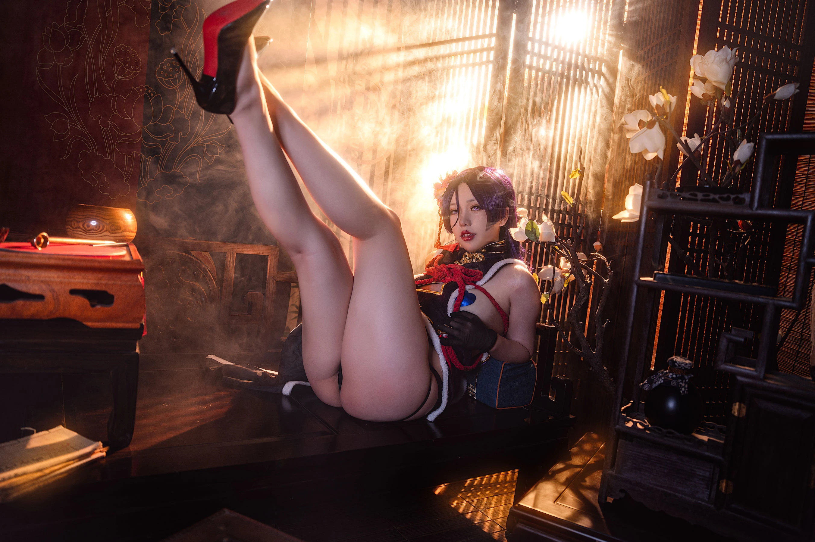 一北亦北 – 奶光旗袍插图4