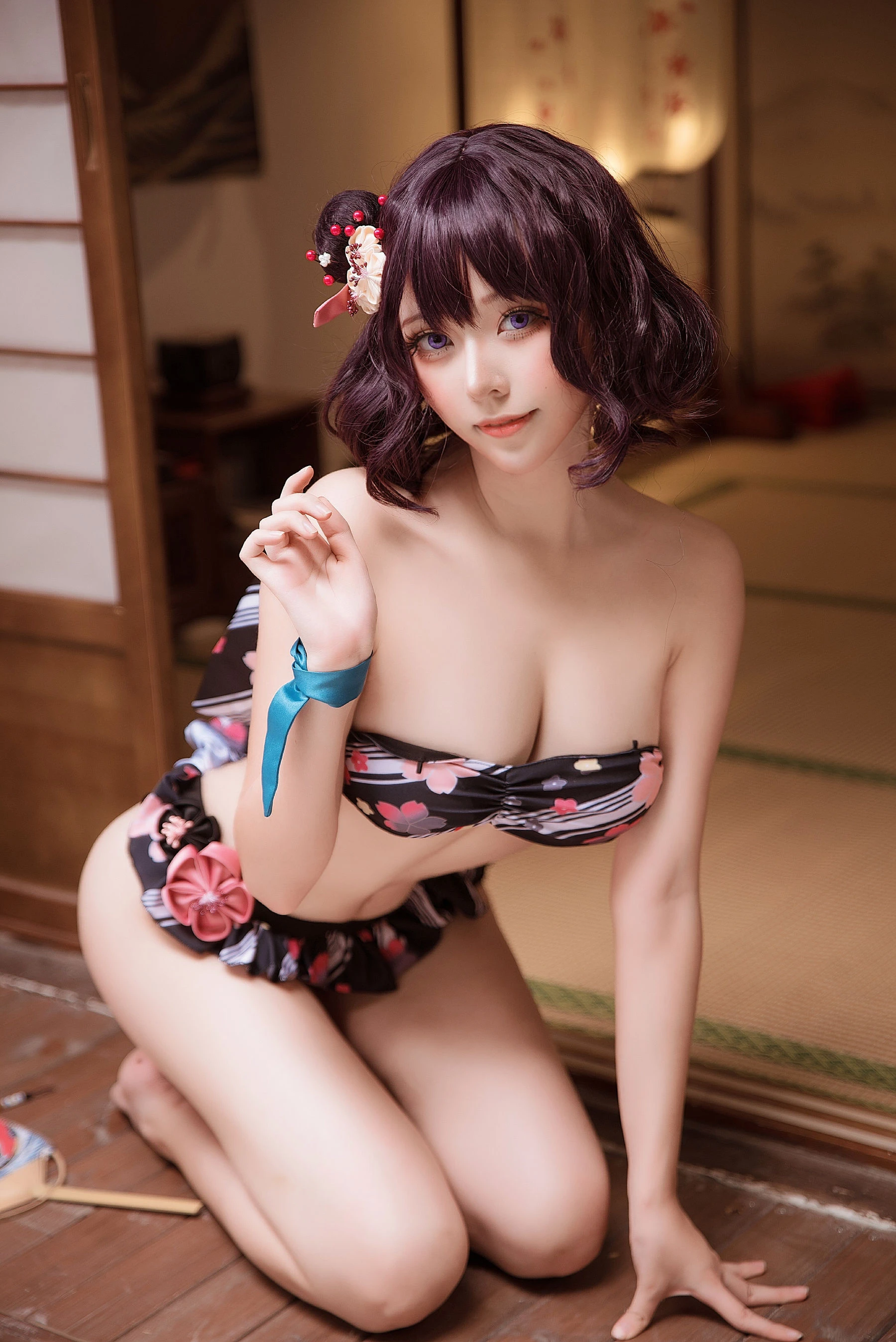 萌妹菌烨tako 葛饰北斋 水着插图5