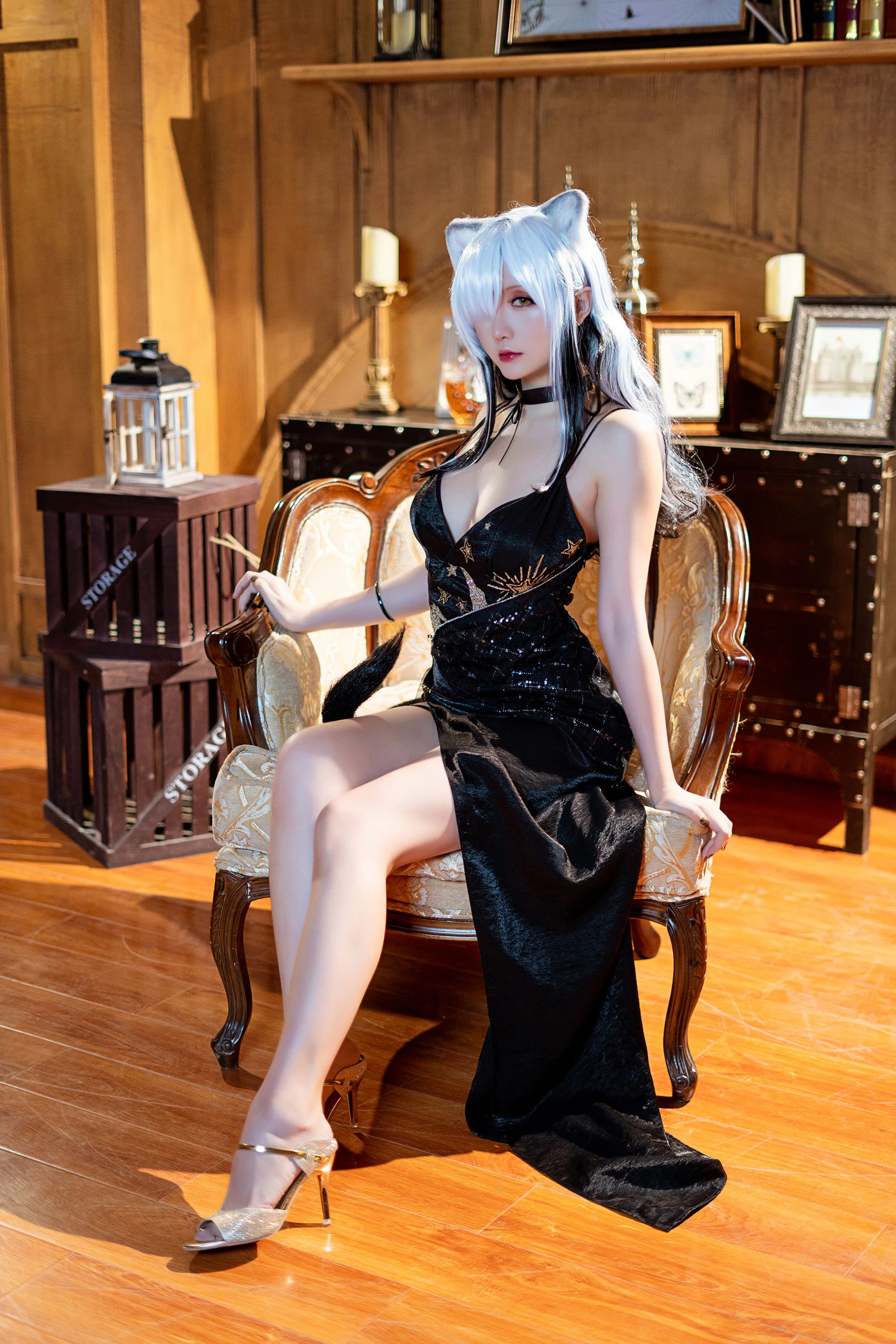 Coser小姐姐星之迟迟 – 明日方舟《黑》插图1