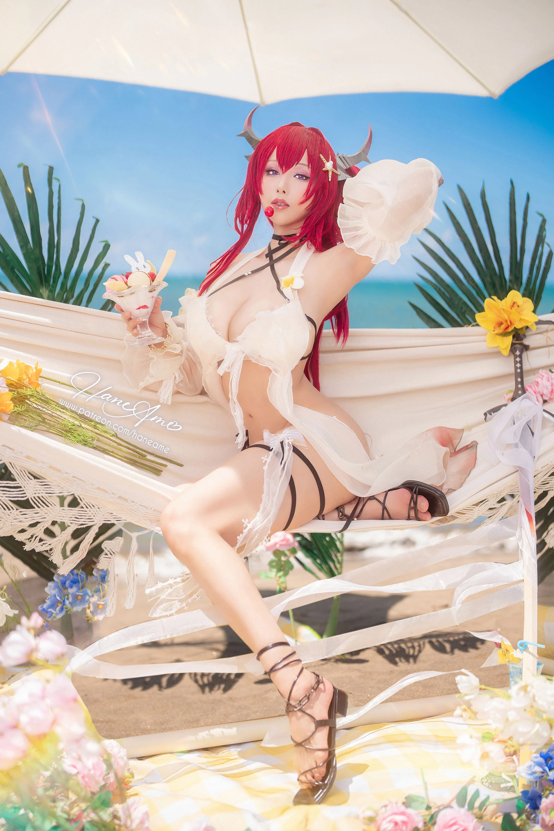 Hane Ame 雨波 – Arknights Surtr 泳裝插图5