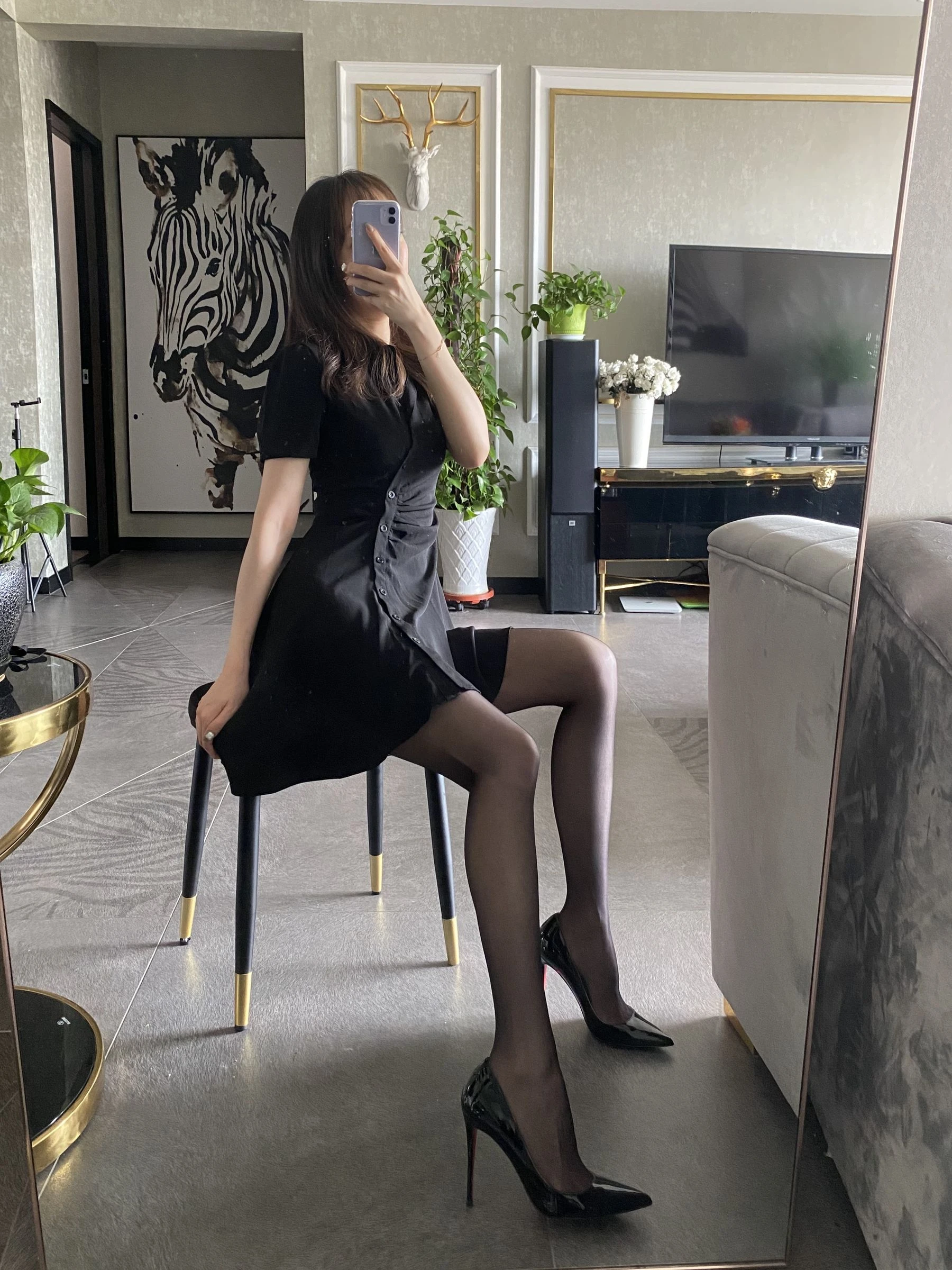 丝足博主麋鹿_Monroe 2020.08.27 黑丝梦想插图2