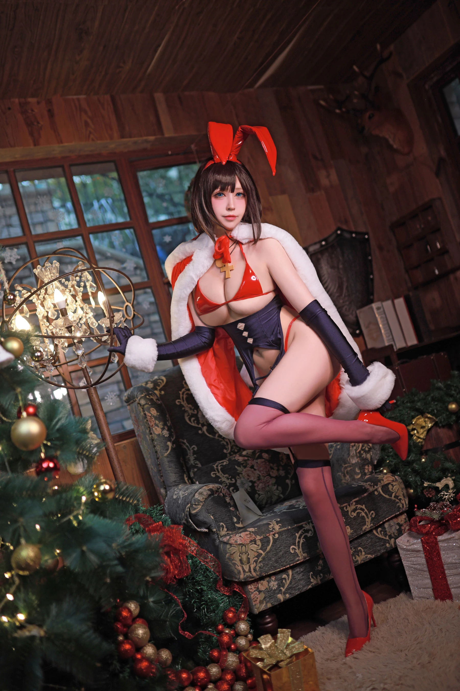 黑白御猫 – 魔太郎圣诞兔子插图4