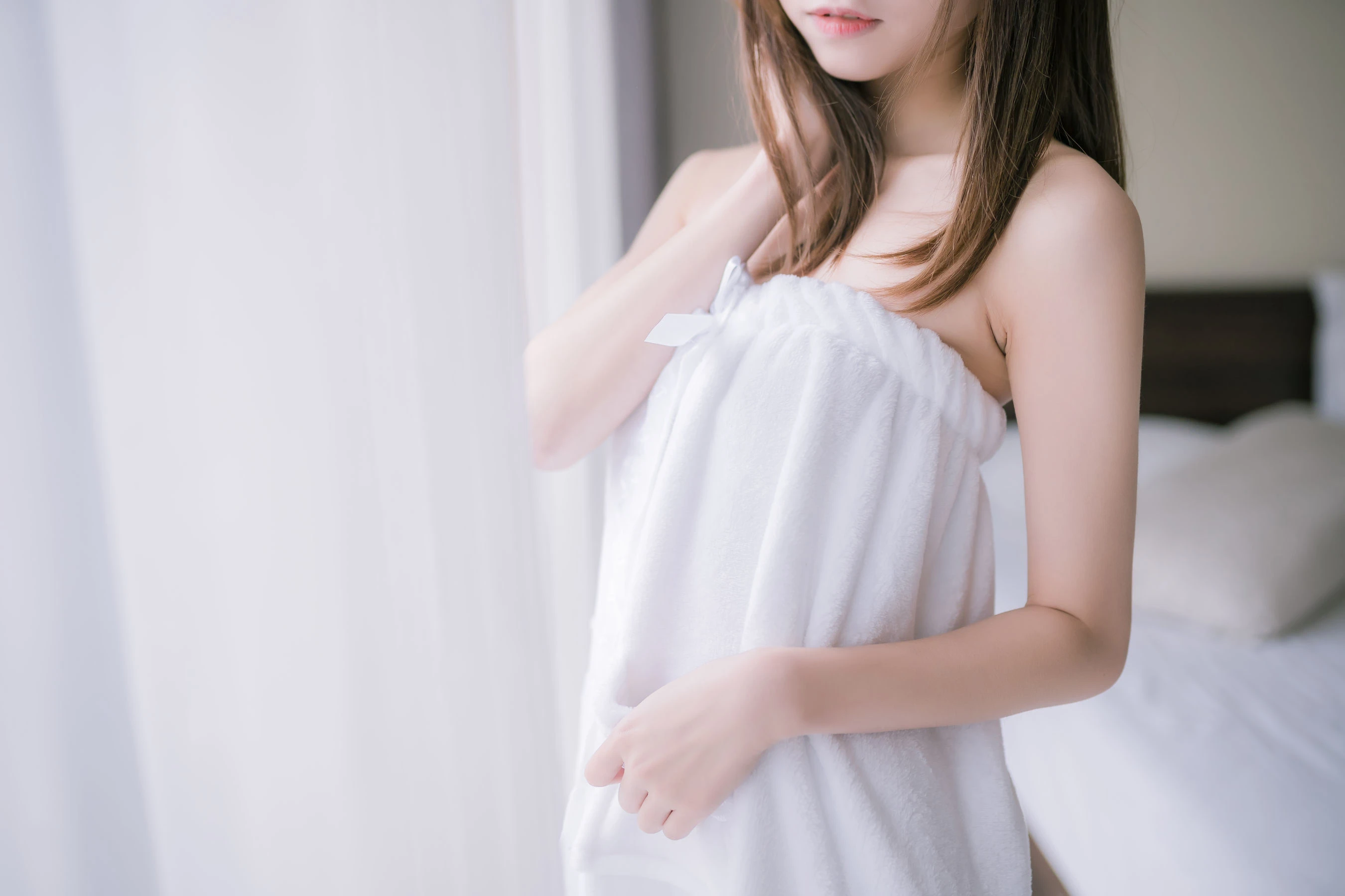 动漫博主Kitaro_绮太郎 – 纯白浴巾插图7