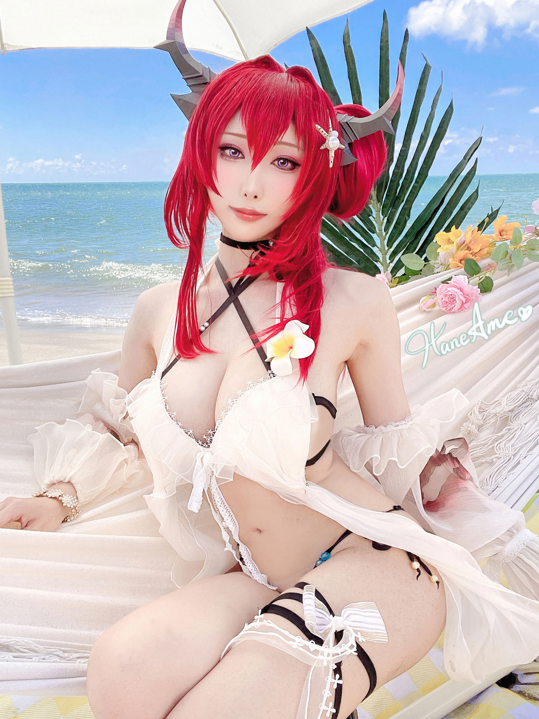 Hane Ame 雨波 – Arknights Surtr 泳裝插图2