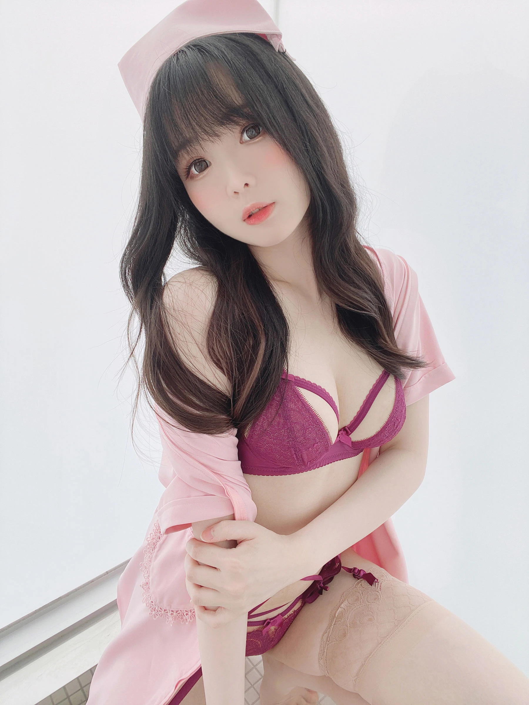 微博妹纸霜月shimo – ピンクナース__插图1