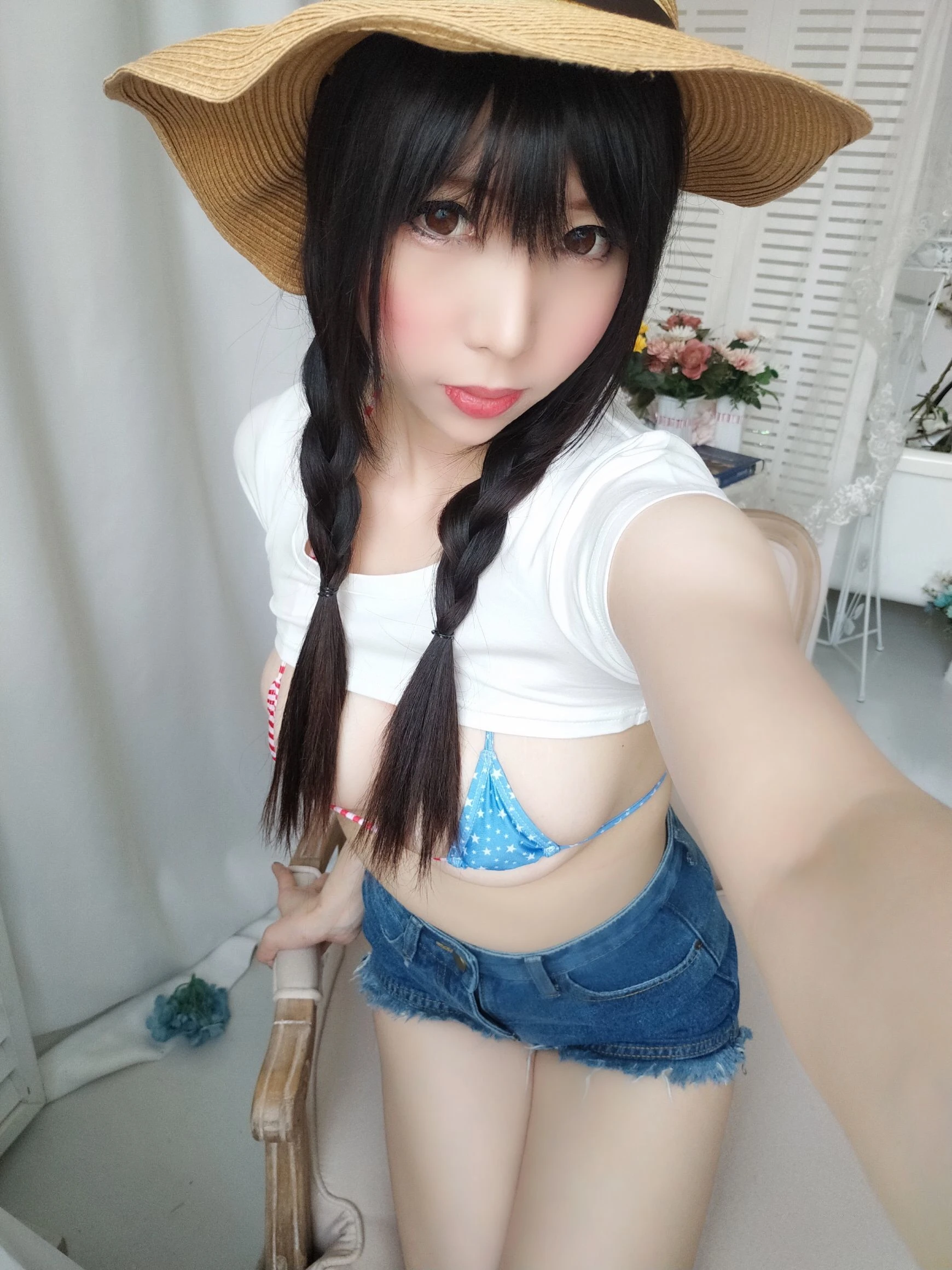 二次元巨乳美女鹿野希 牛仔女郎插图4