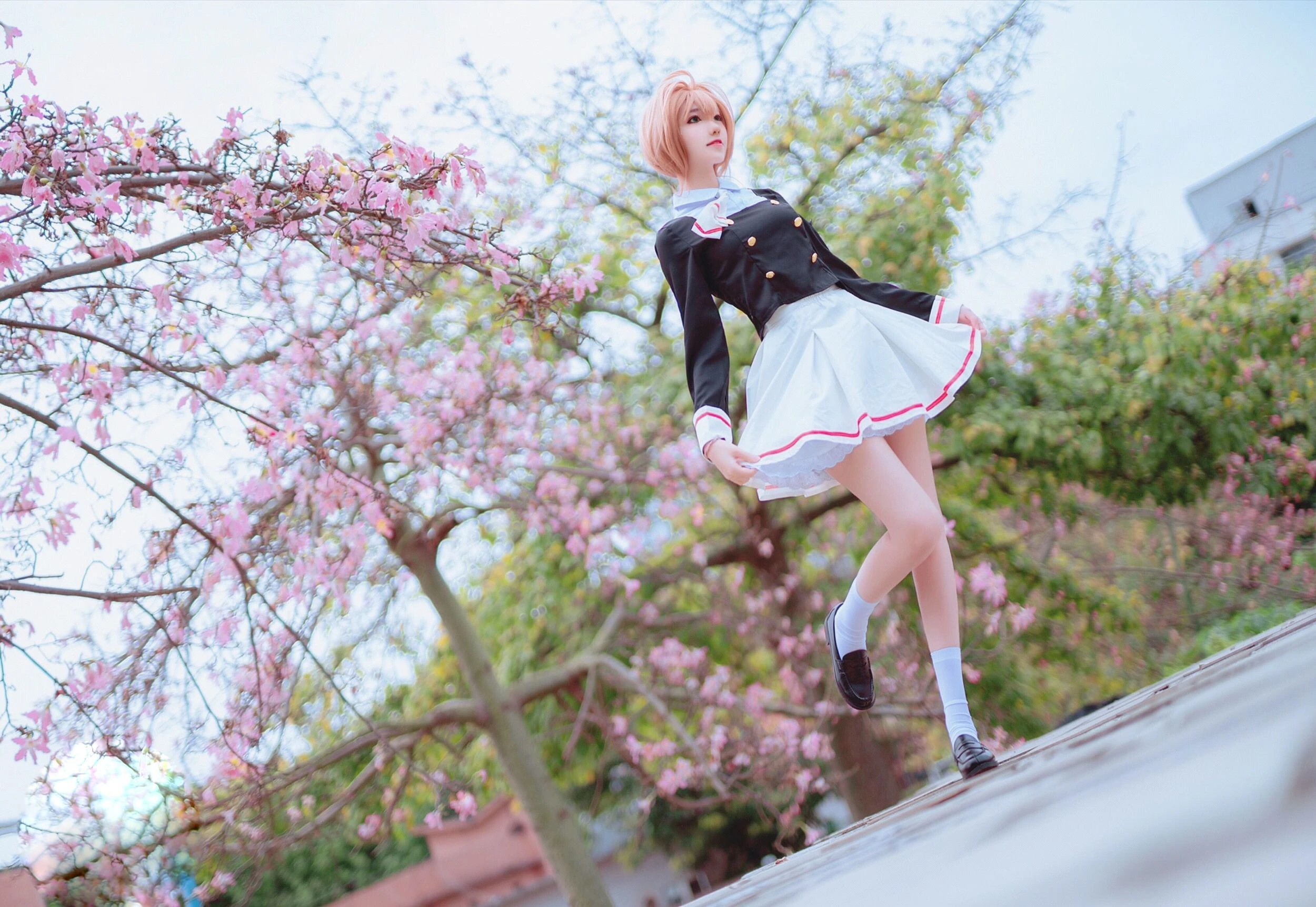 动漫博主南桃Momoko – 木之本樱制服插图2