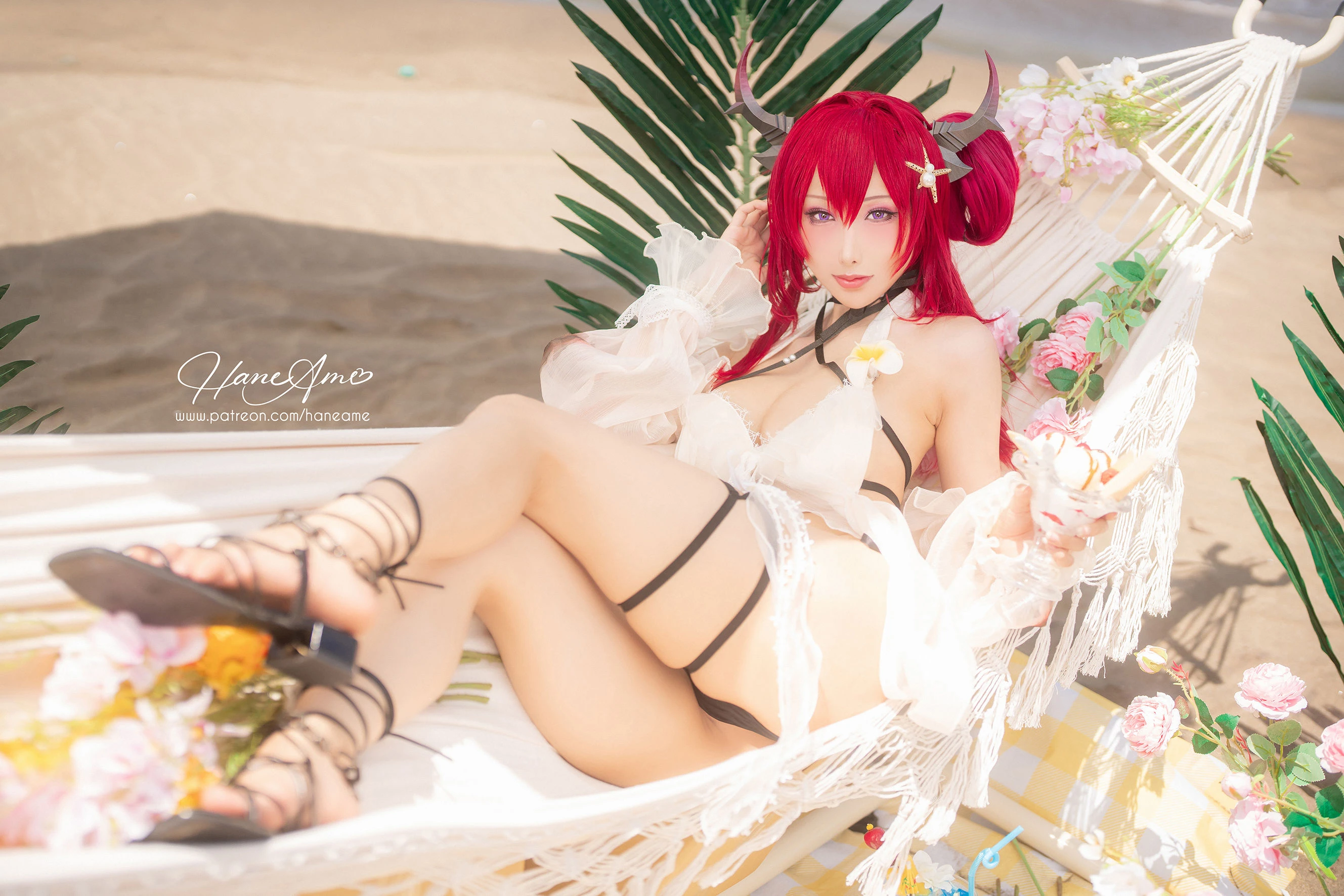 Hane Ame 雨波 – Arknights Surtr 泳裝插图6