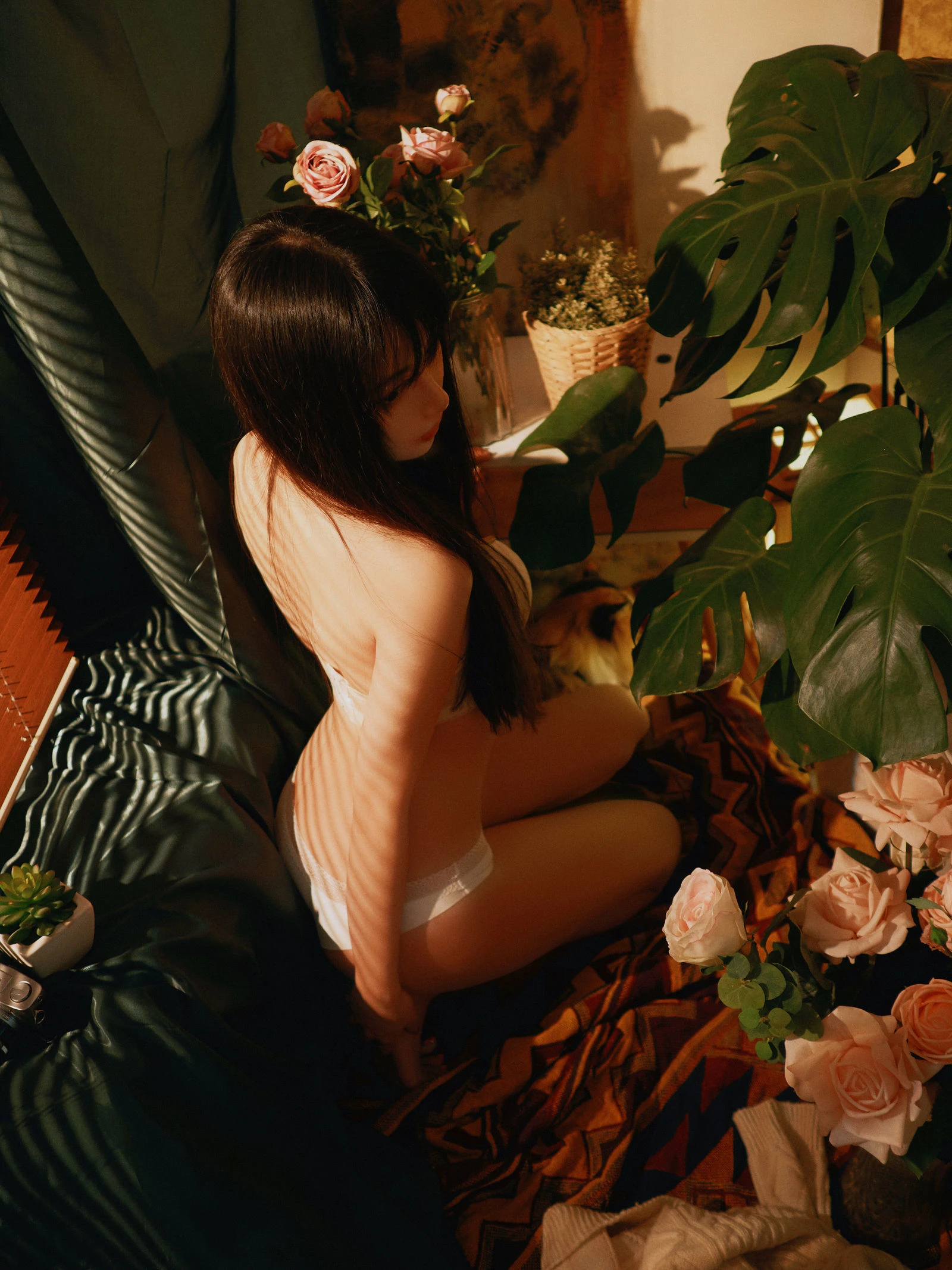 Shika小鹿鹿 – 内衣+白衬衣插图5