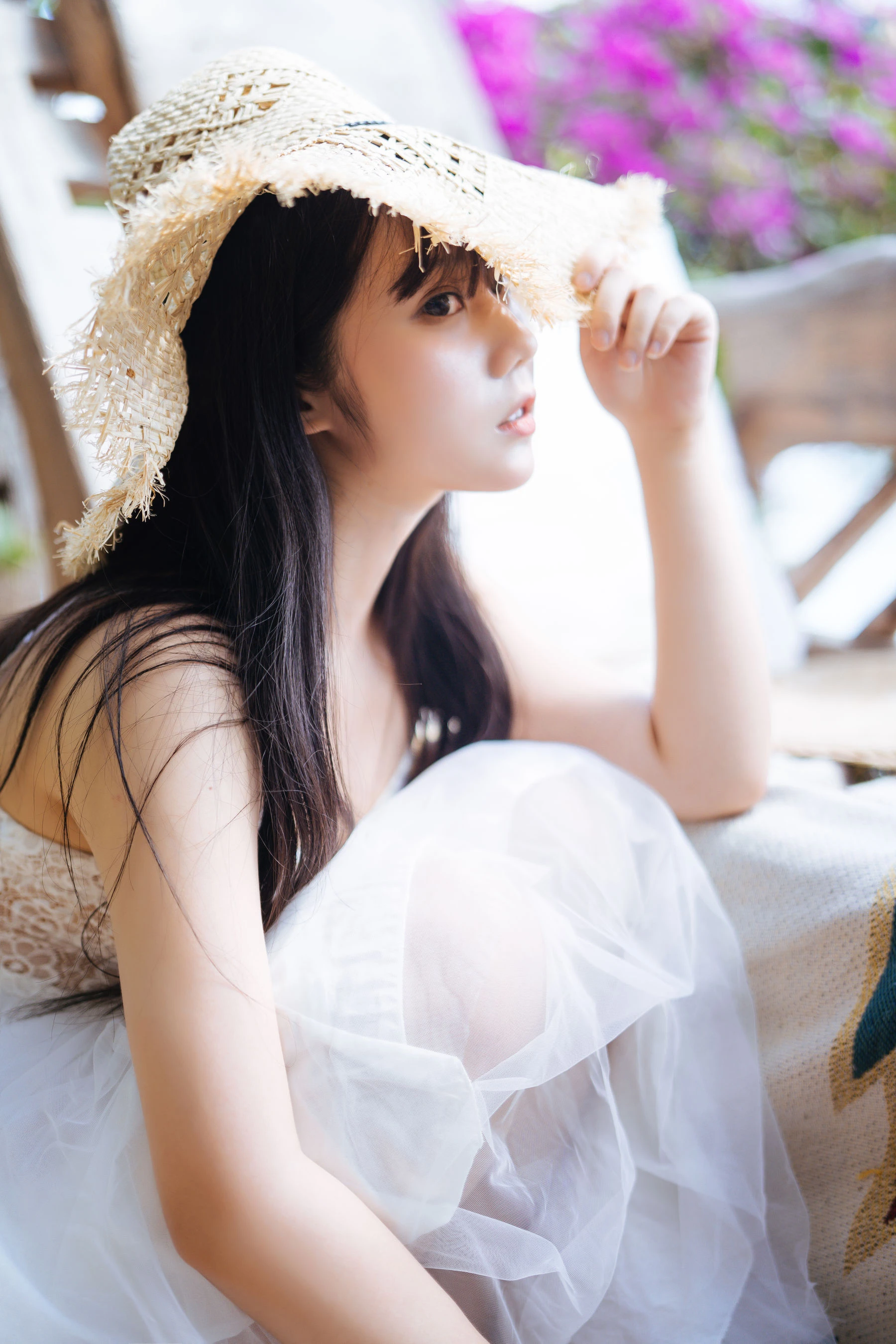 微博福利姬镜酱 – 静夏之白裙少女插图6