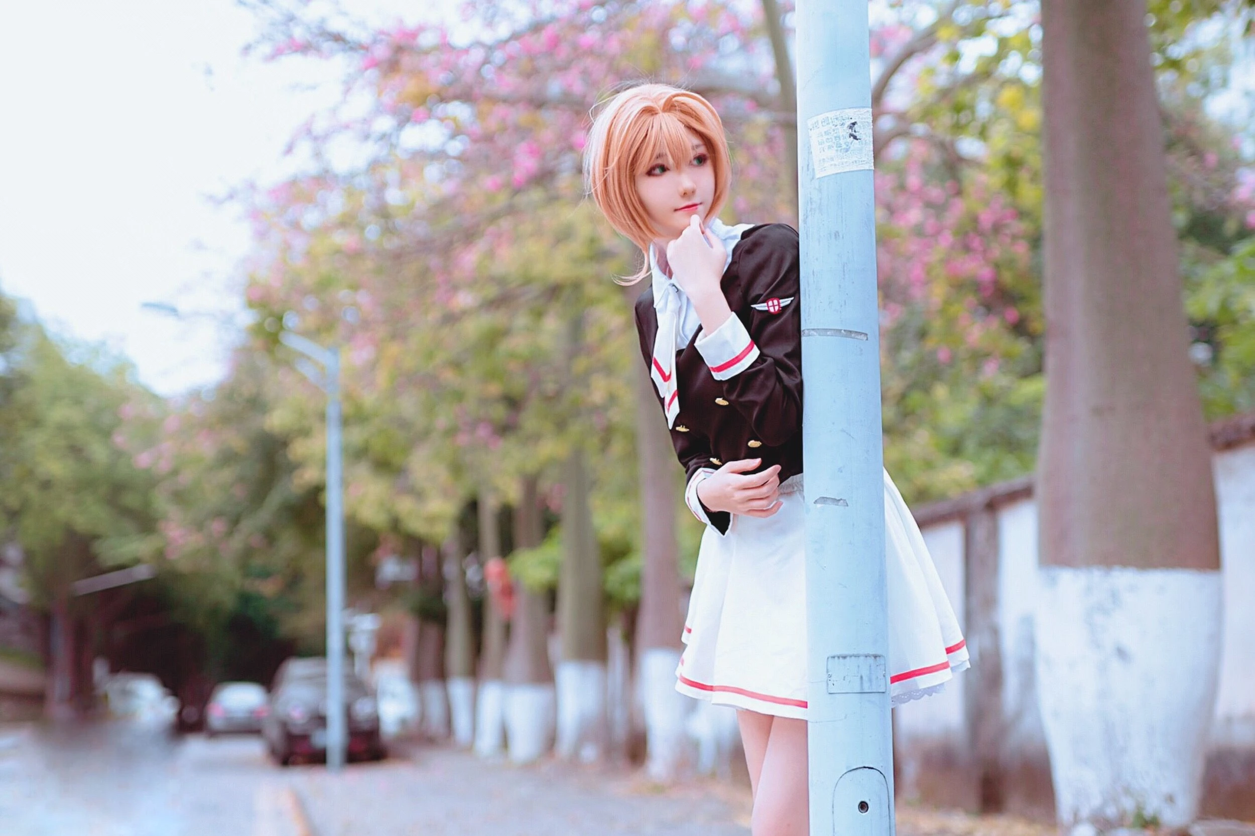 动漫博主南桃Momoko – 木之本樱制服插图1