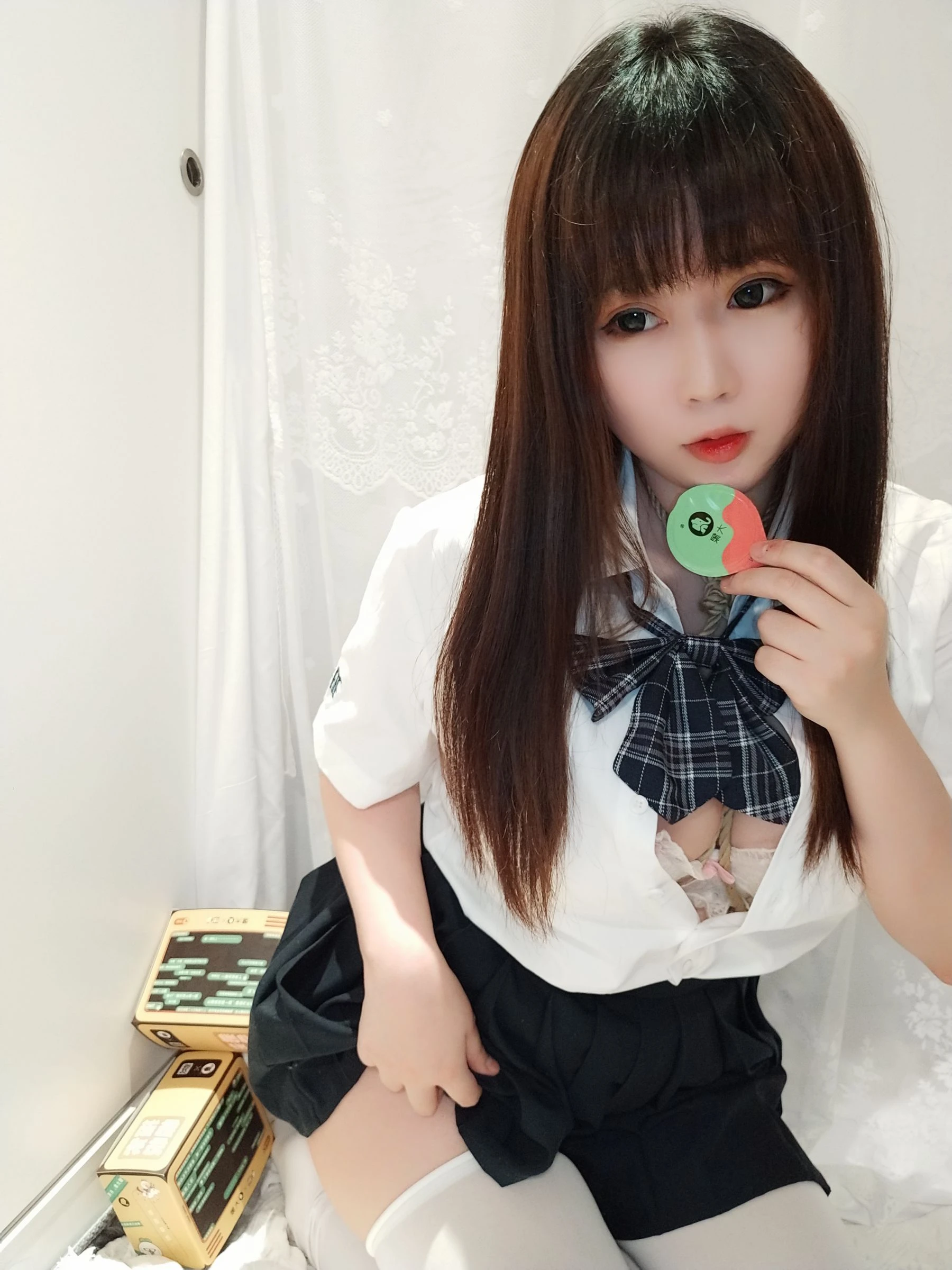 蜜桃少女是依酱呀 – JK捆绑插图1